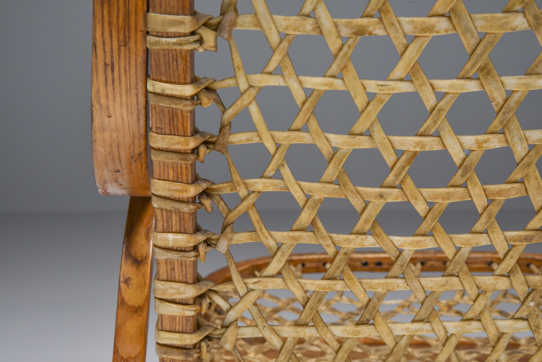 French Rattan Craftsman Chair, Mid-Century Modern - 1950's