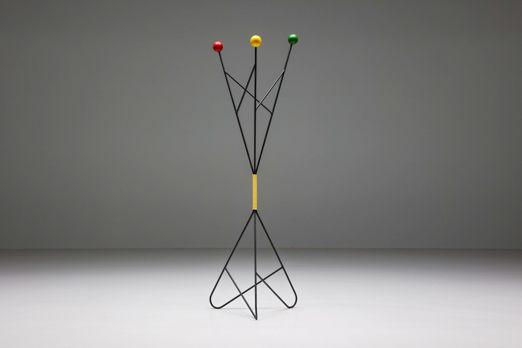 Roger Feraud Multicolored Coat Hanger Stand - 1950's