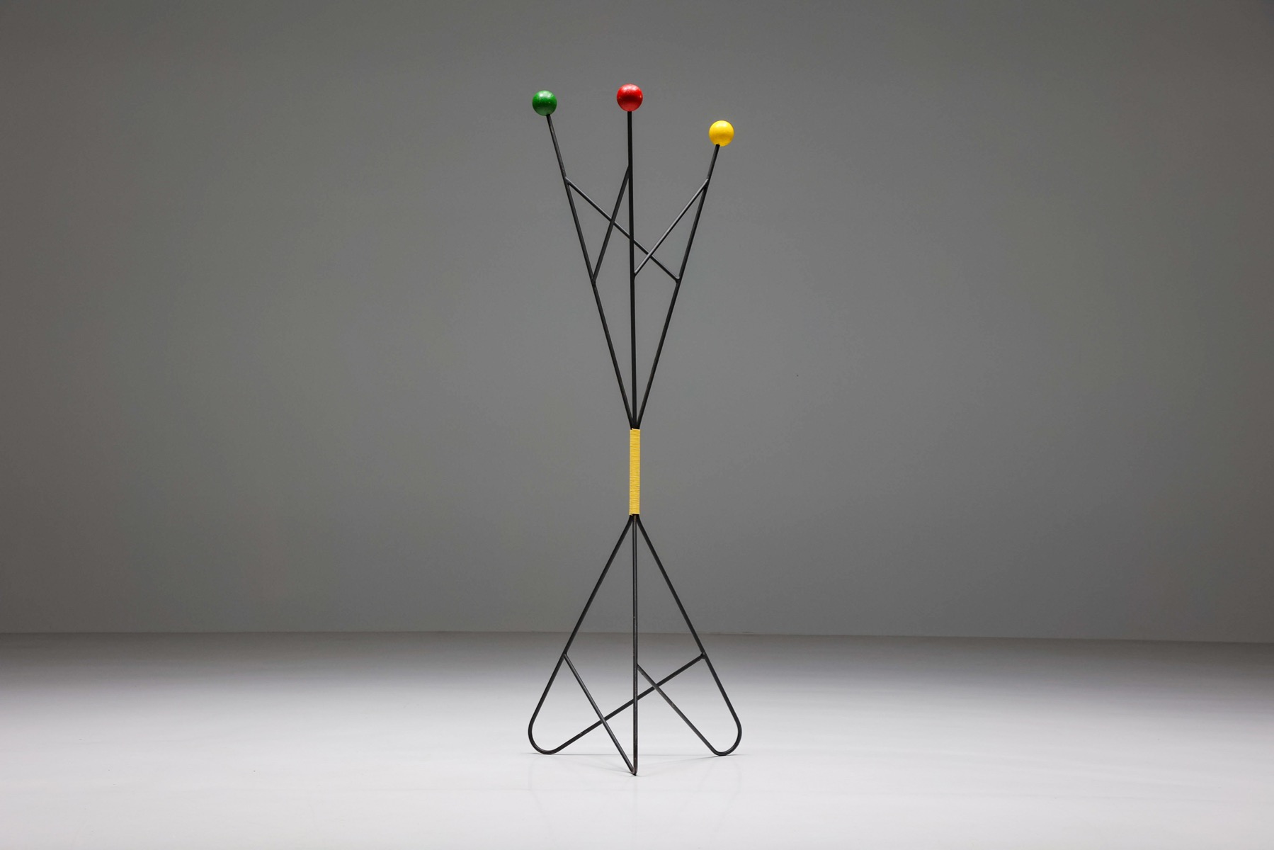 Roger Feraud Multicolored Coat Hanger Stand - 1950's