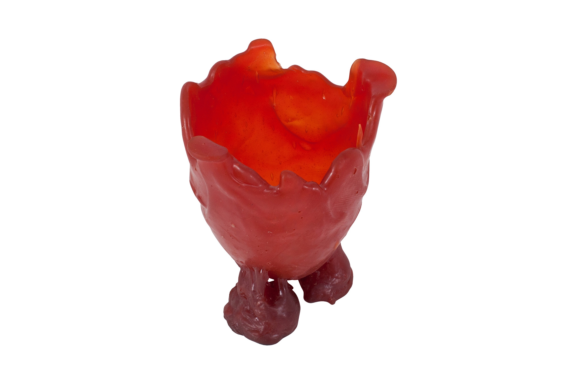 Gaetano Pesce Bright Red Resin Vase - 1996