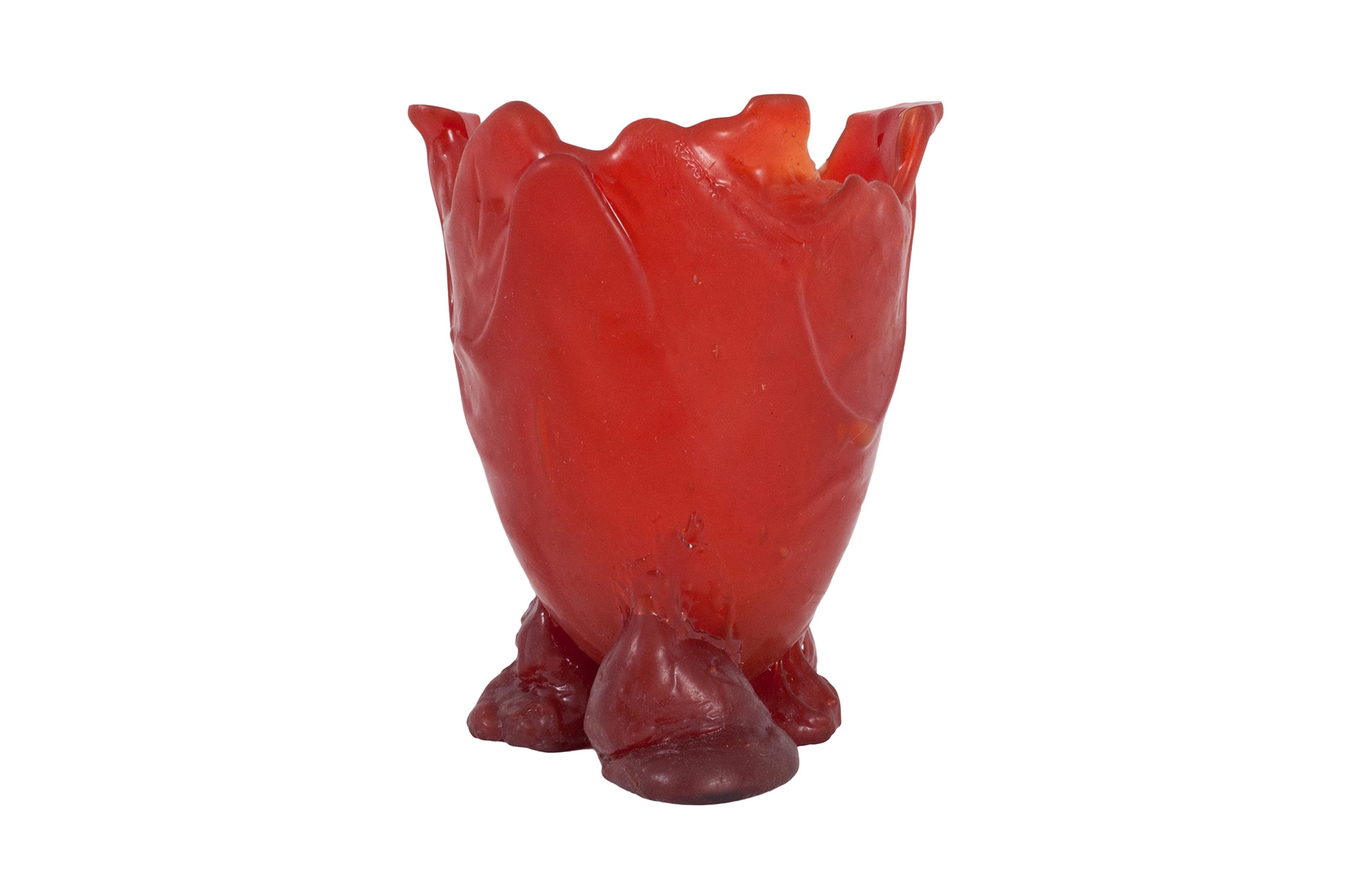 Gaetano Pesce Bright Red Resin Vase - 1996