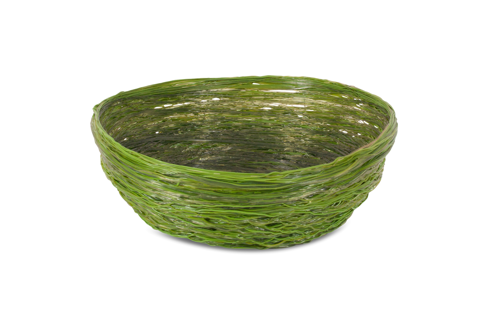 Gaetano Pesce Green Resin Spaghetti Bowl for Fish Design - 2009