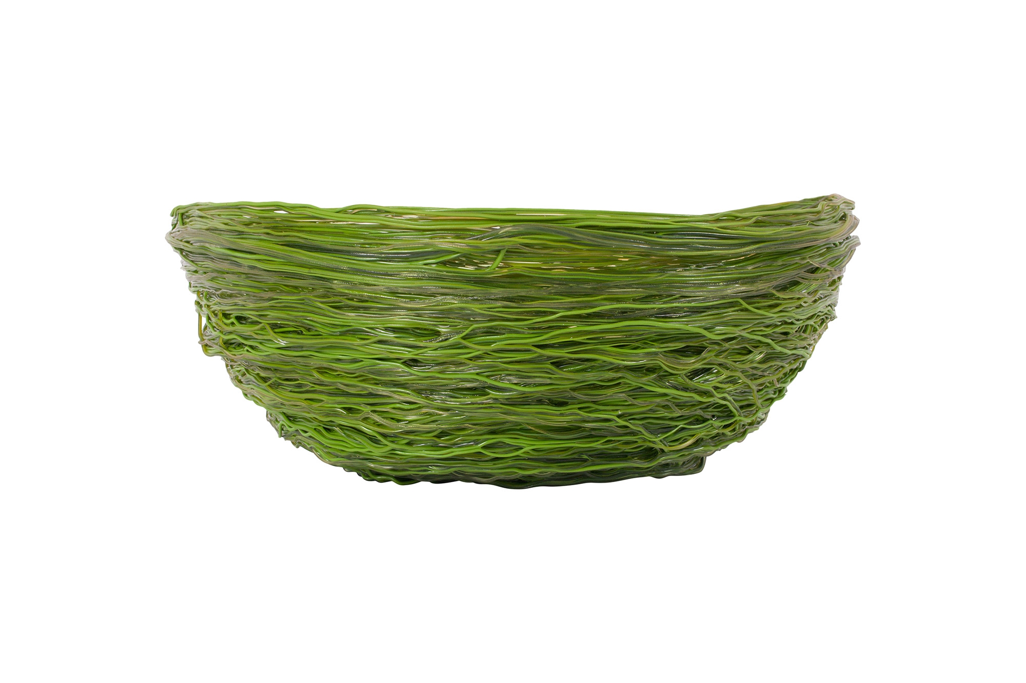 Gaetano Pesce Green Resin Spaghetti Bowl for Fish Design - 2009