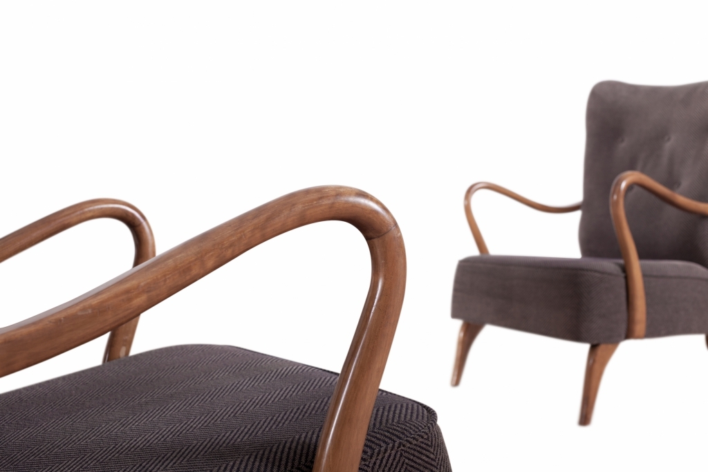 Scandinavian Organic Shaped Easy Chairs - 1950s
