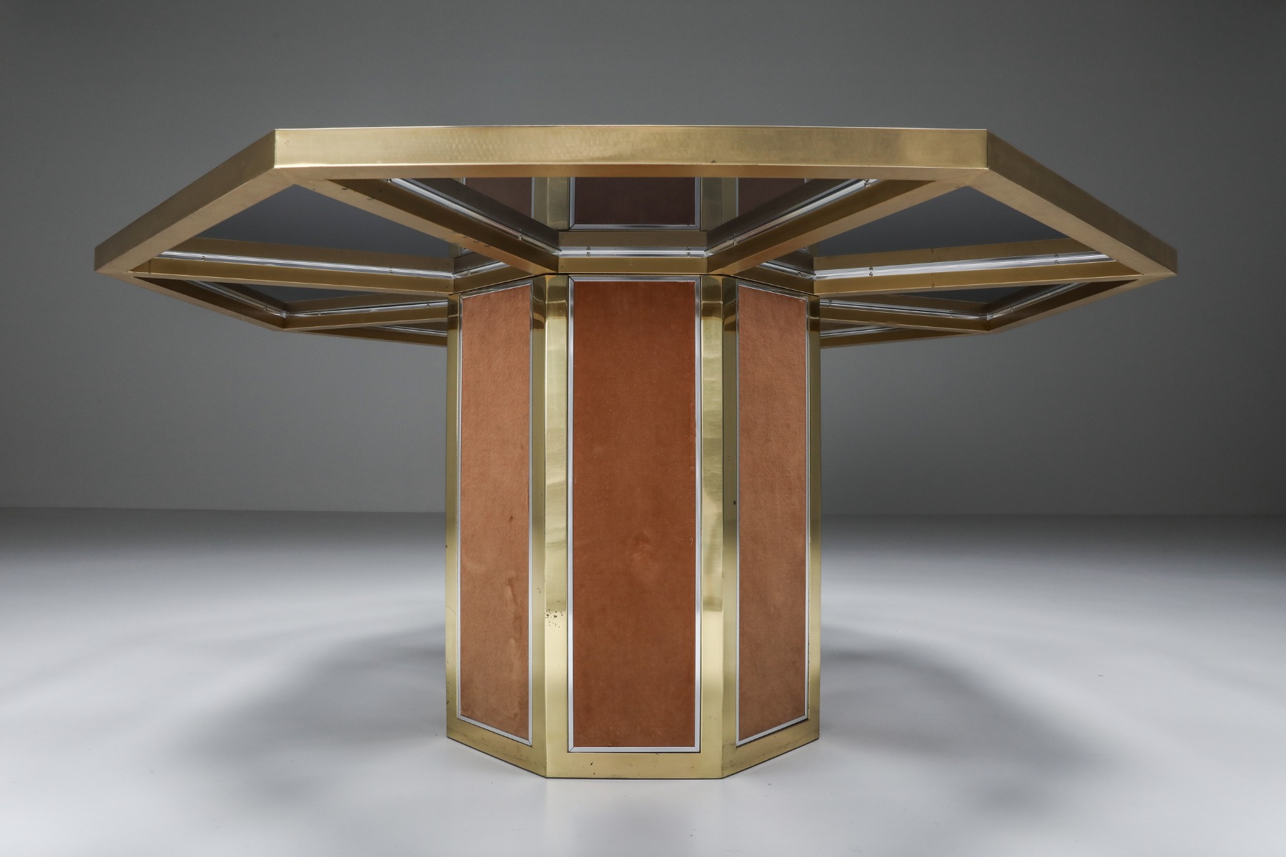 Hollywood Regency Glam Octagonal dining table - 1970's