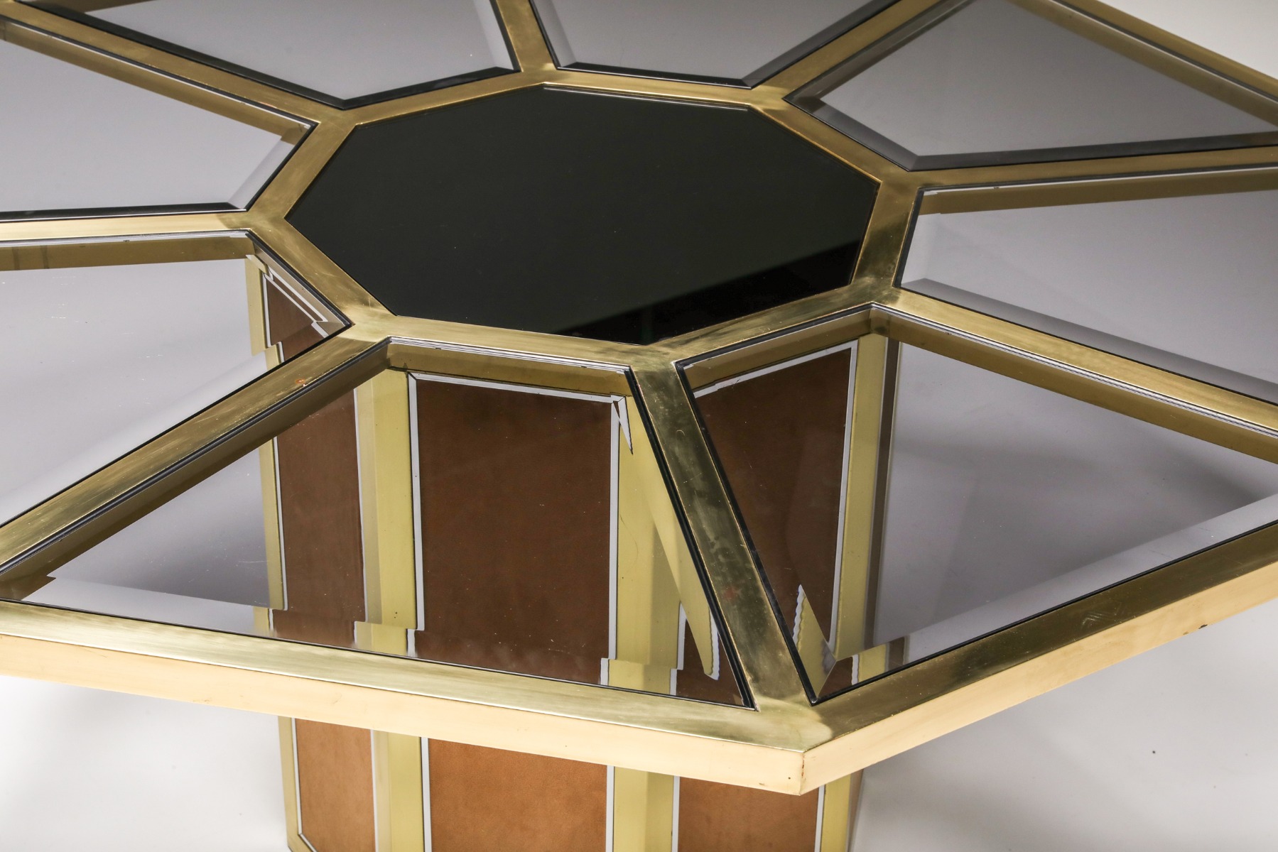 Hollywood Regency Glam Octagonal dining table - 1970's