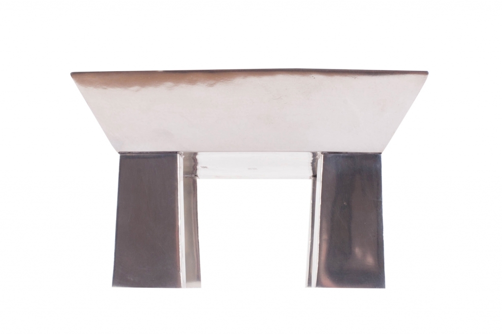 Ettore Sottsass Chrome Centerpiece For Serafino Zani - 1990s