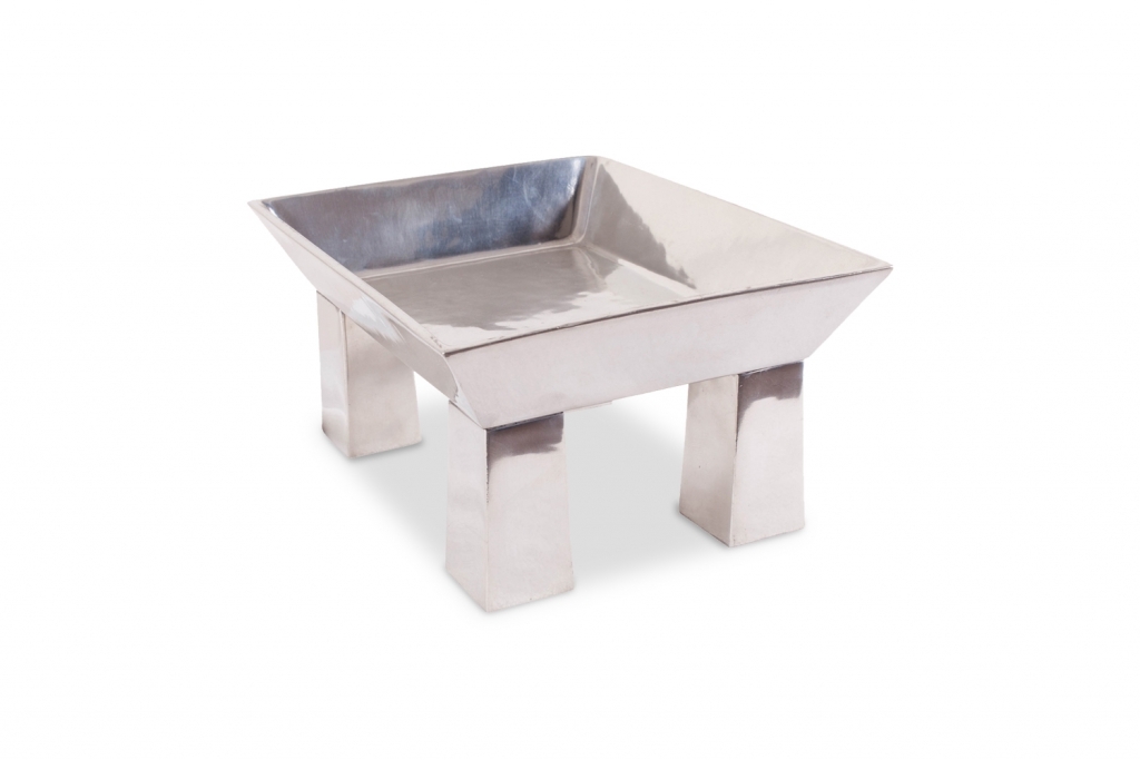 Ettore Sottsass Chrome Centerpiece For Serafino Zani - 1990s
