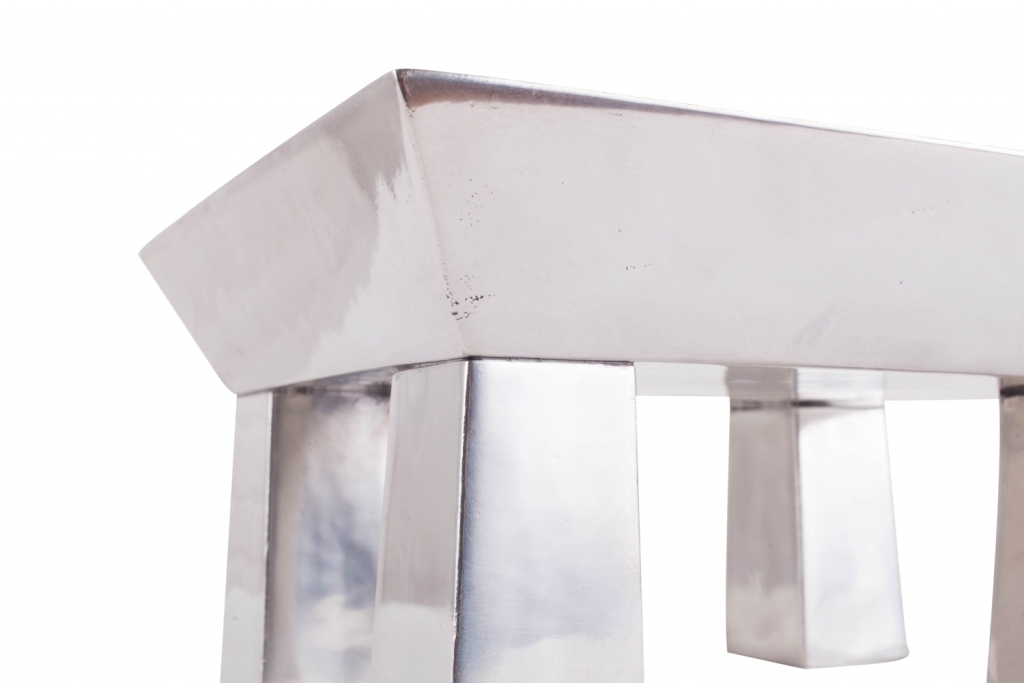 Ettore Sottsass Chrome Centerpiece For Serafino Zani - 1990s