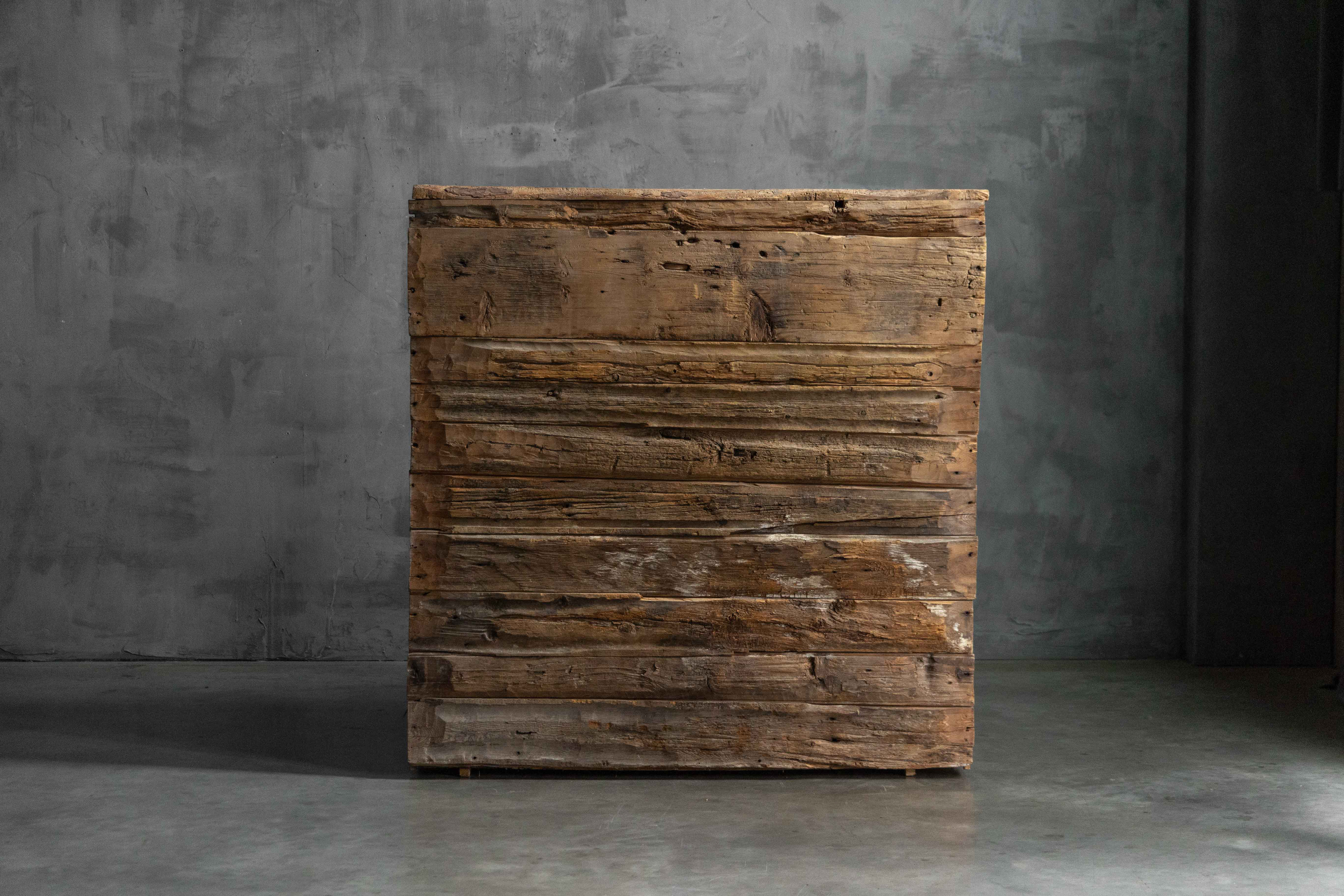  Rustic Alpine Folk Art Pine Cupboard - Circa 1800 