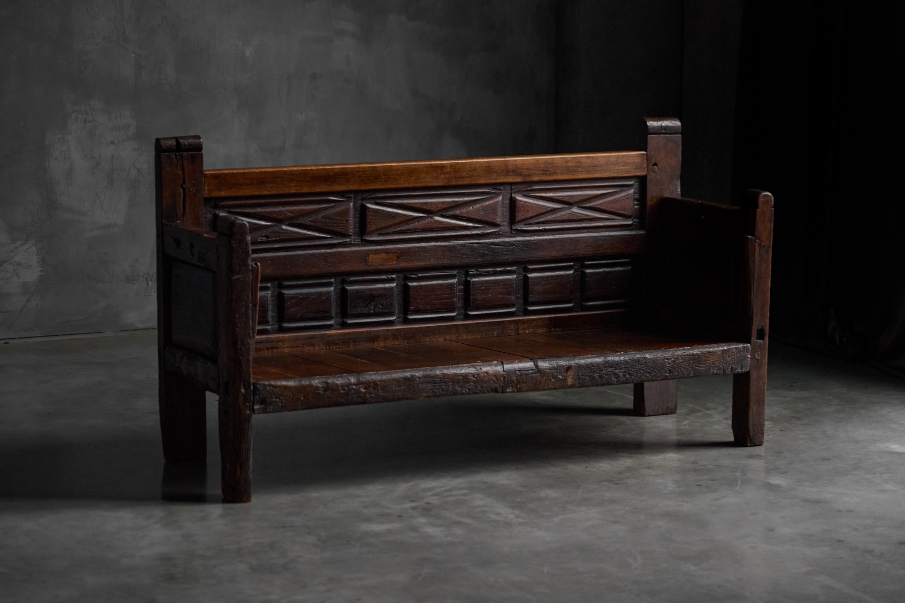 Rustic Art Populaire Bench, France - 19th Century 