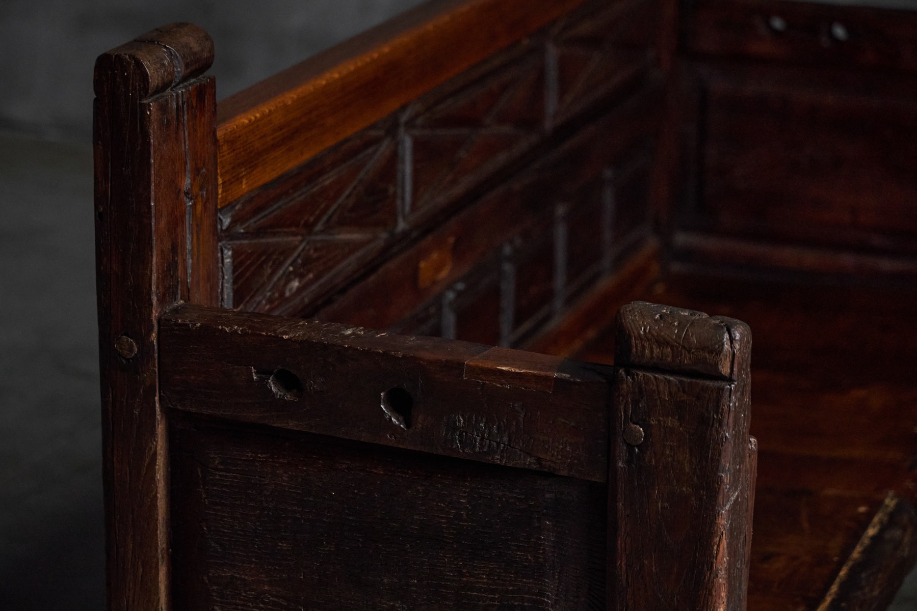 Rustic Art Populaire Bench, France - 19th Century 