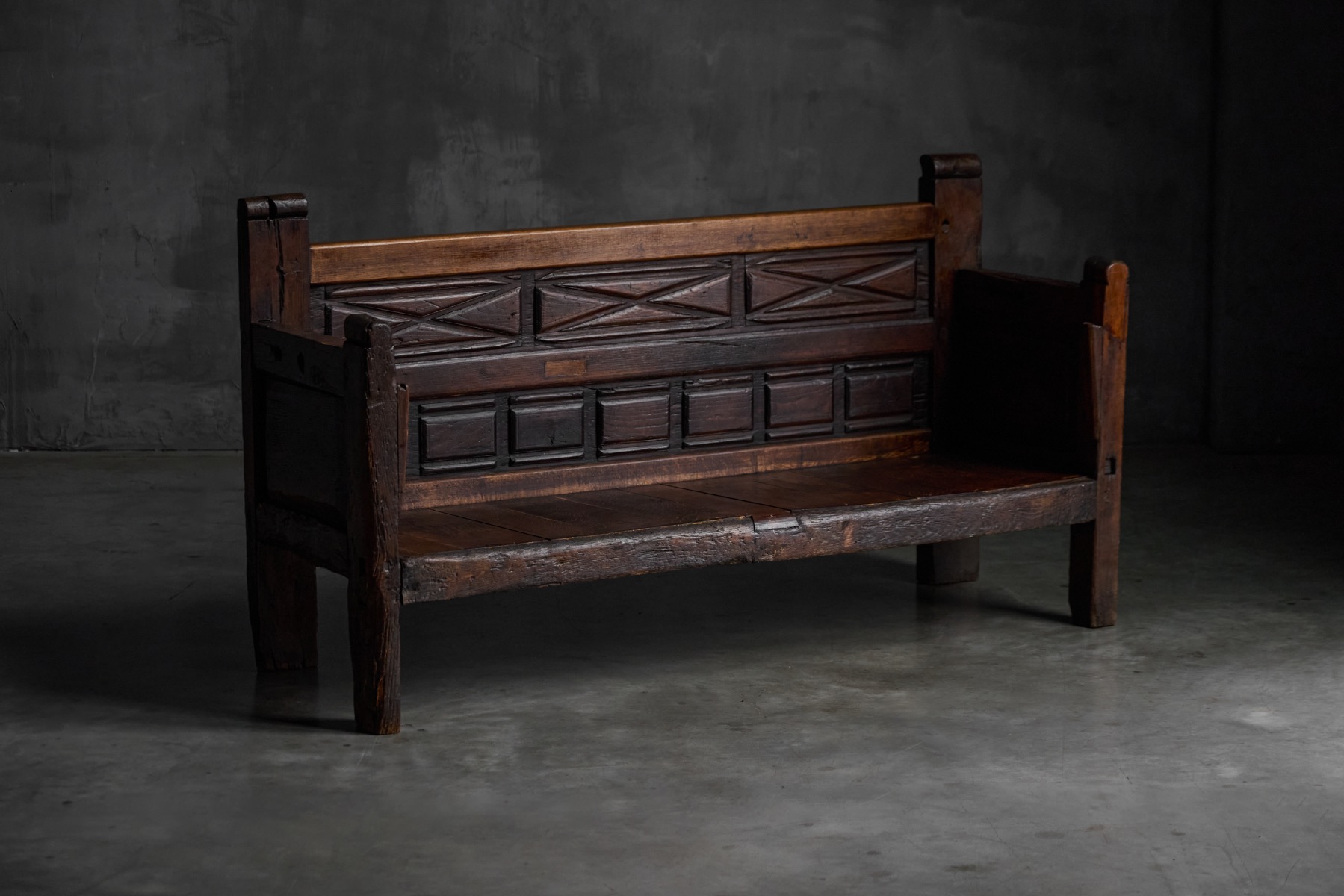 Rustic Art Populaire Bench, France - 19th Century 