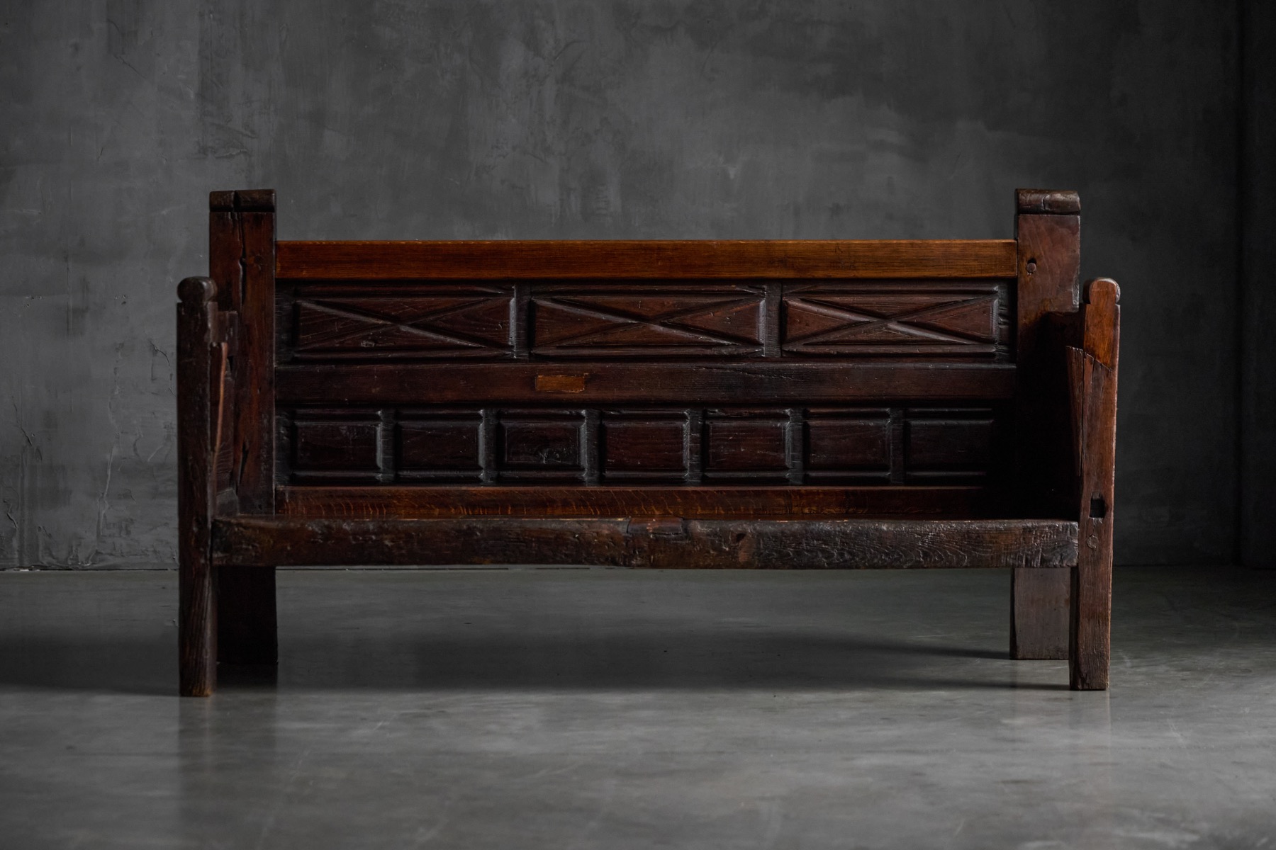 Rustic Art Populaire Bench, France - 19th Century 