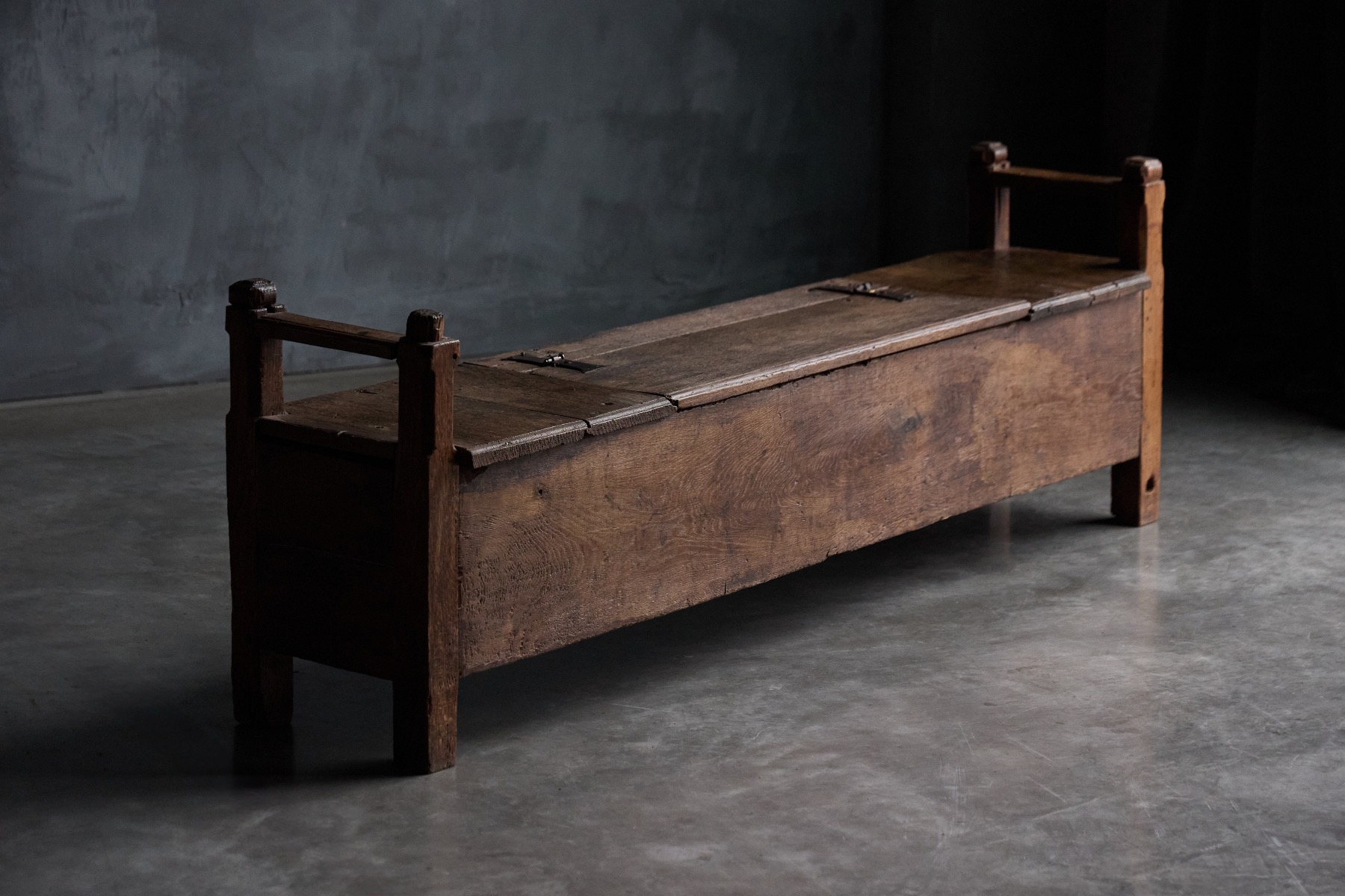 Rustic Art Populaire Chest Bench - 19th Century