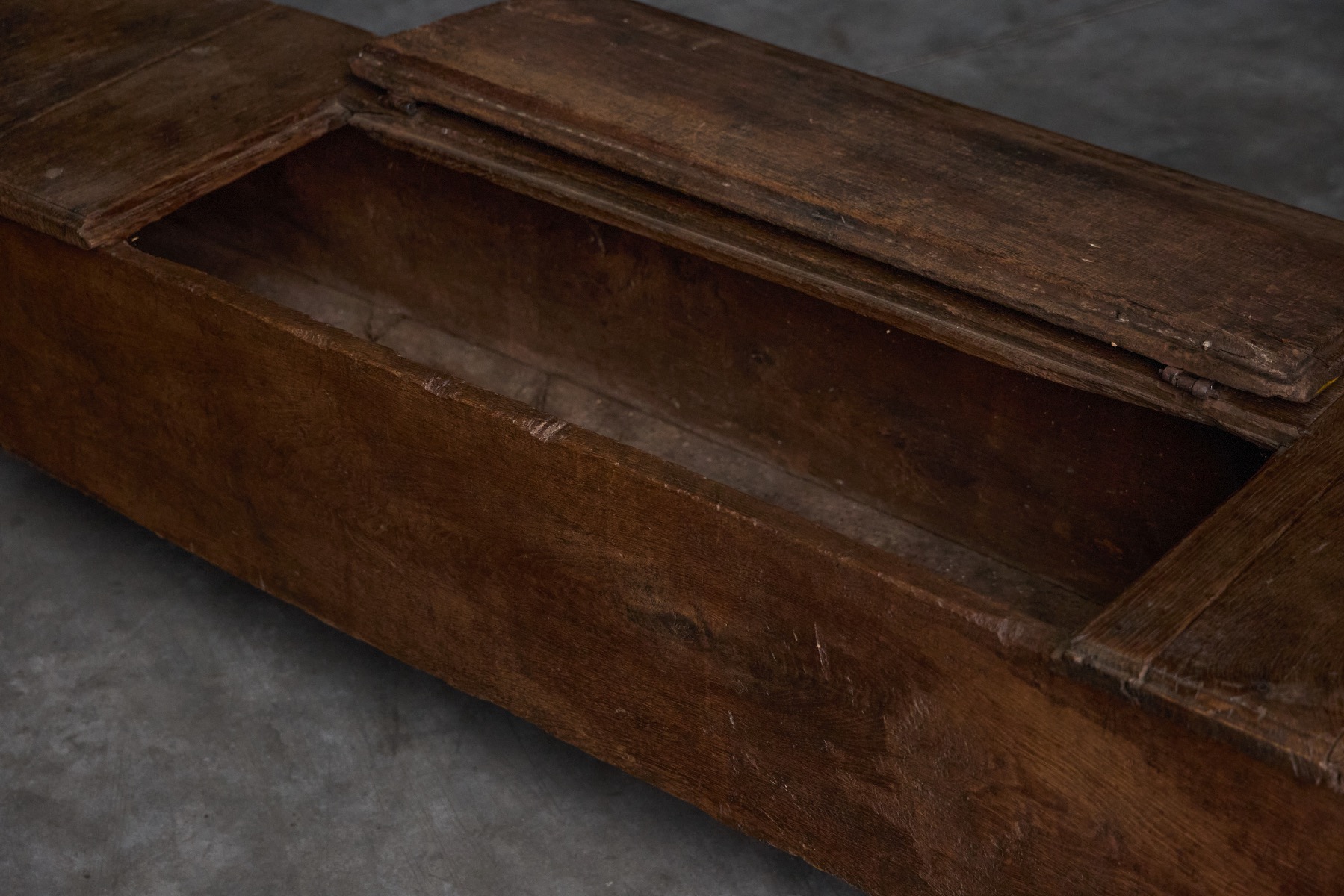 Rustic Art Populaire Chest Bench - 19th Century