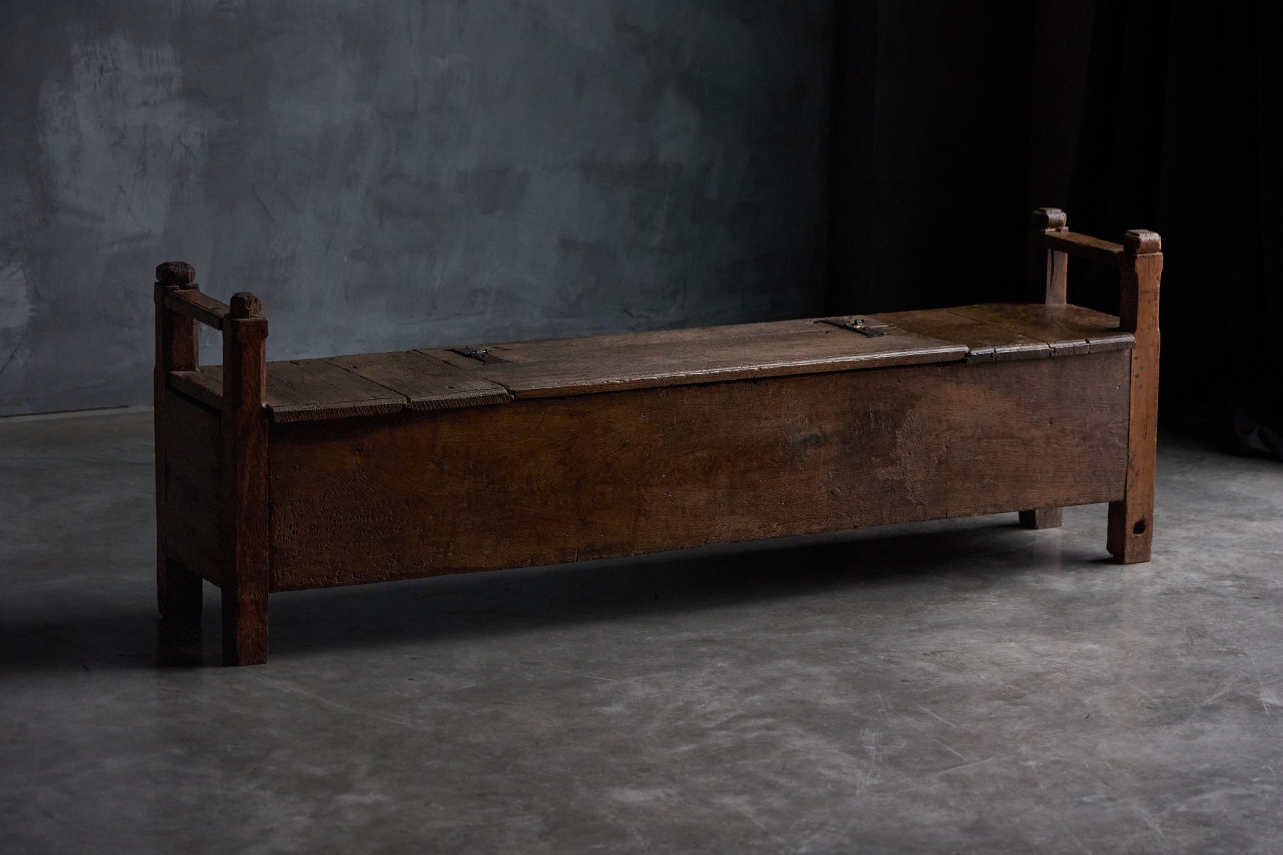 Rustic Art Populaire Chest Bench - 19th Century