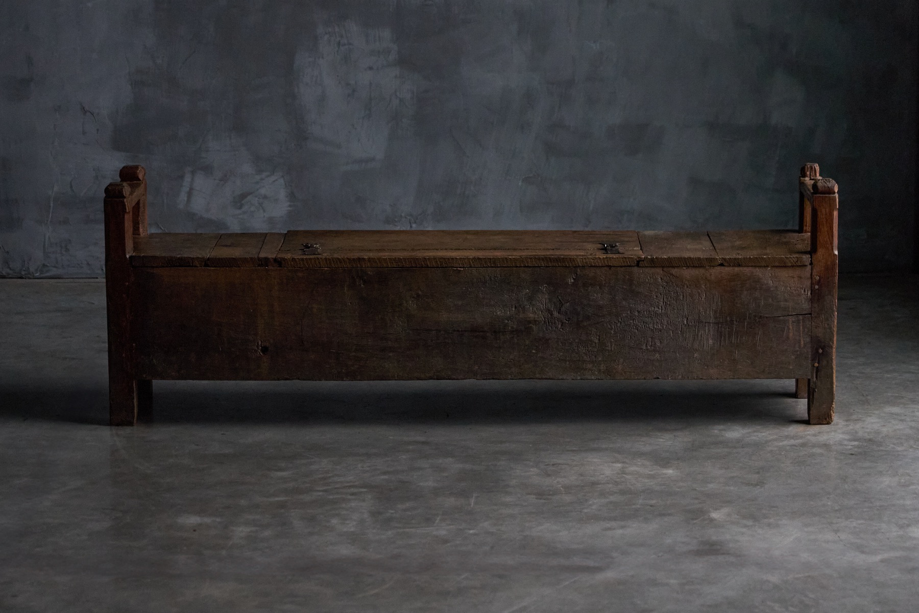 Rustic Art Populaire Chest Bench - 19th Century