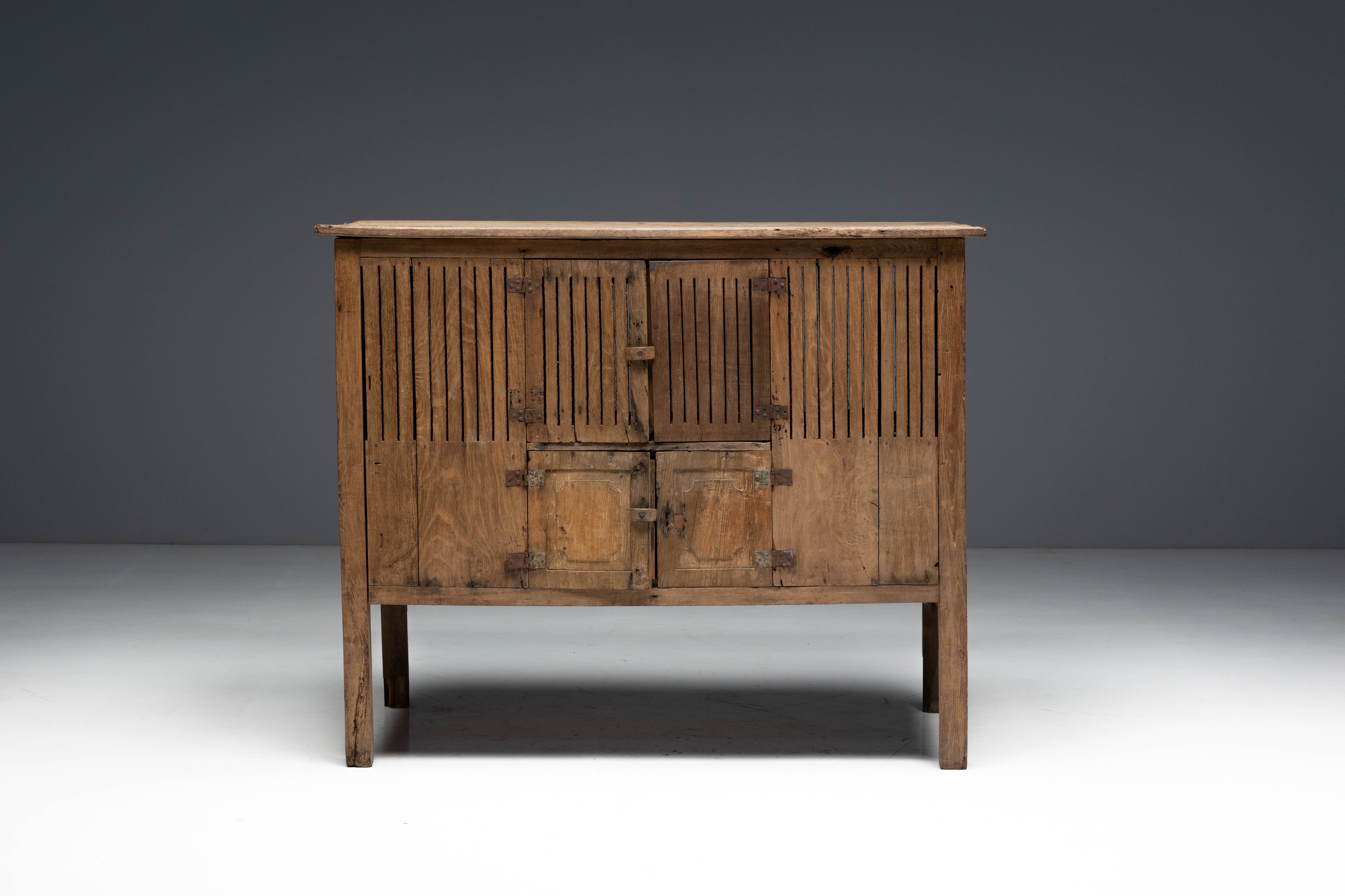 Rustic Art Populaire Garde-Manger, France - 19th Century