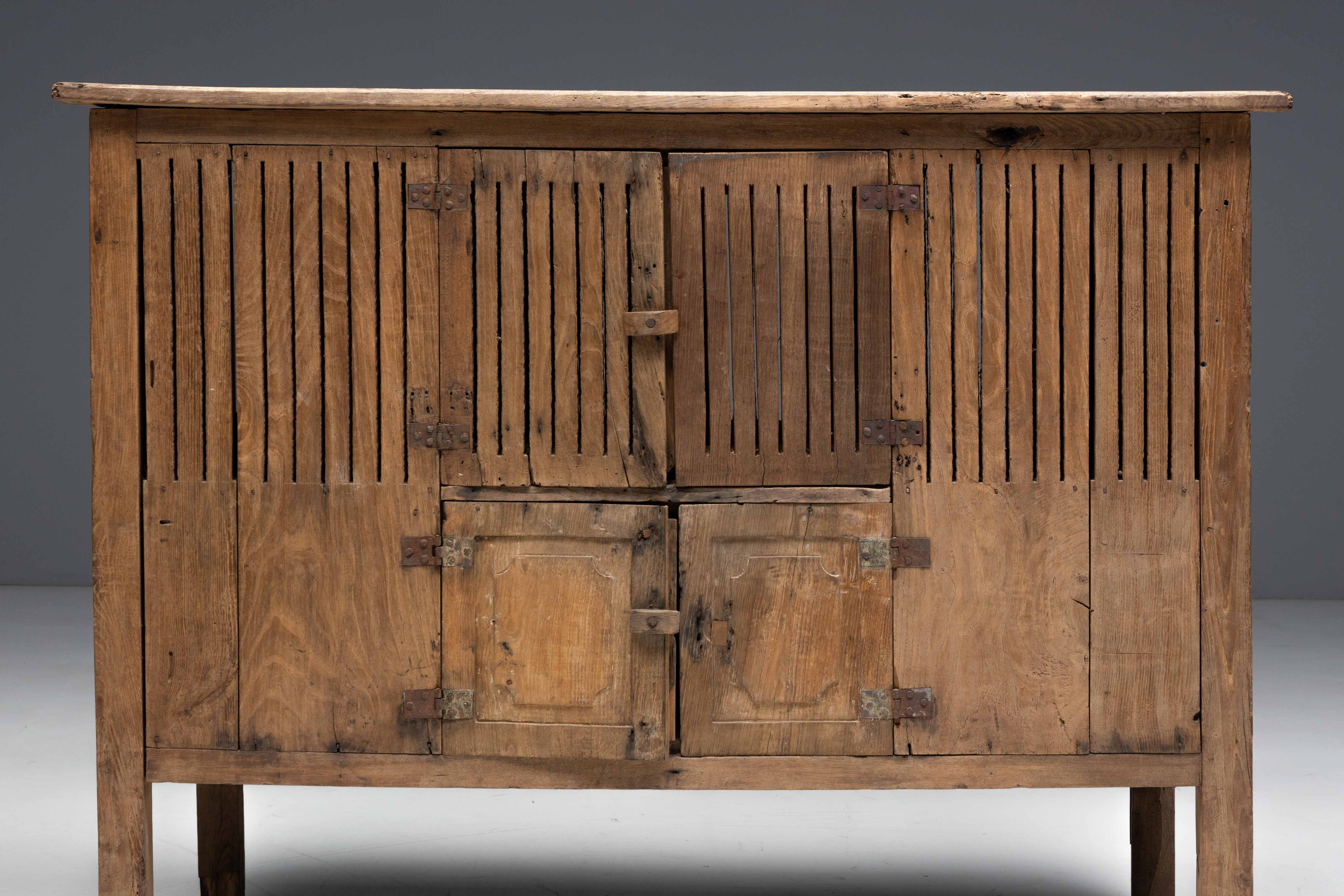 Rustic Art Populaire Garde-Manger, France - 19th Century
