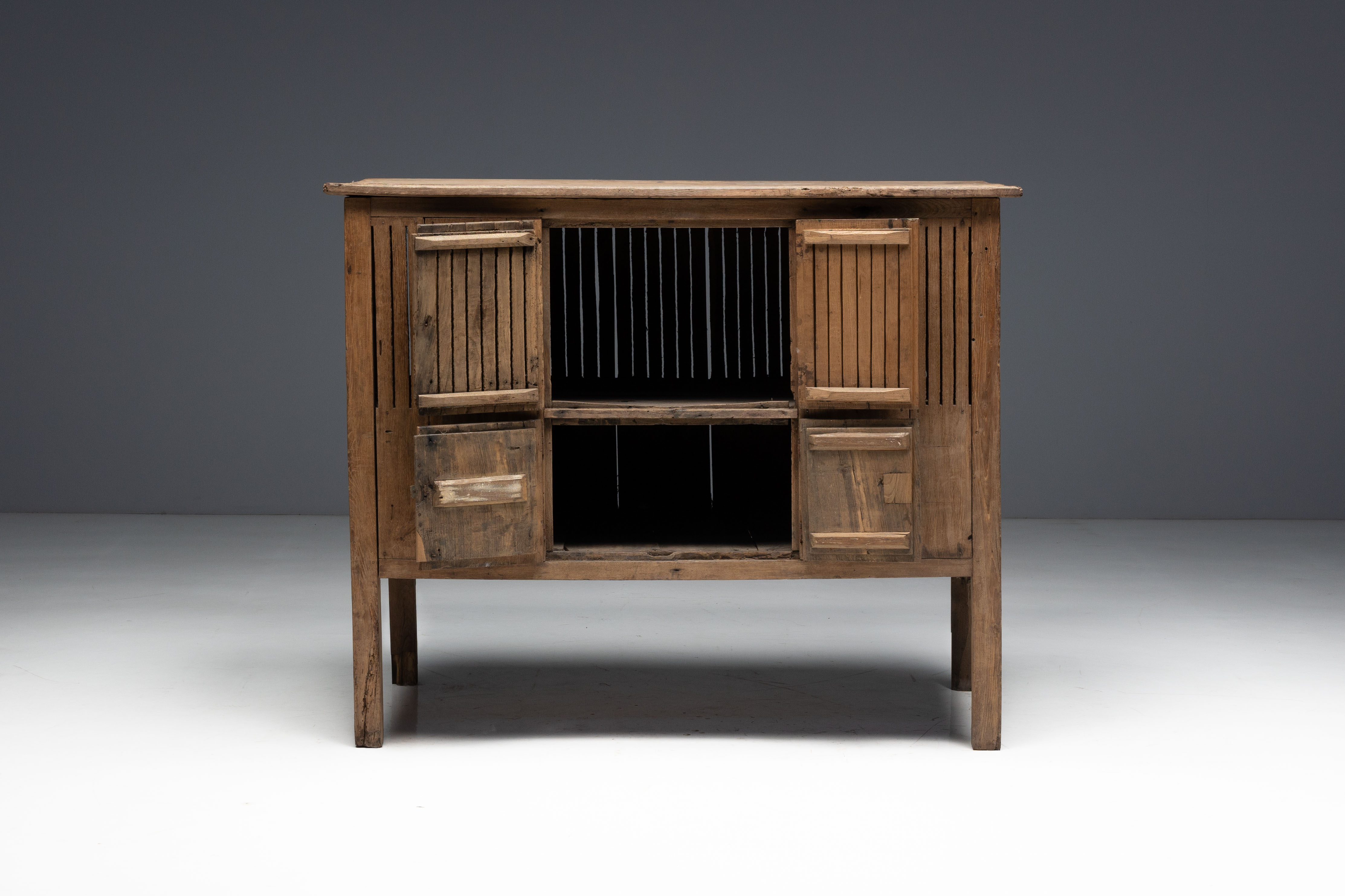 Rustic Art Populaire Garde-Manger, France - 19th Century