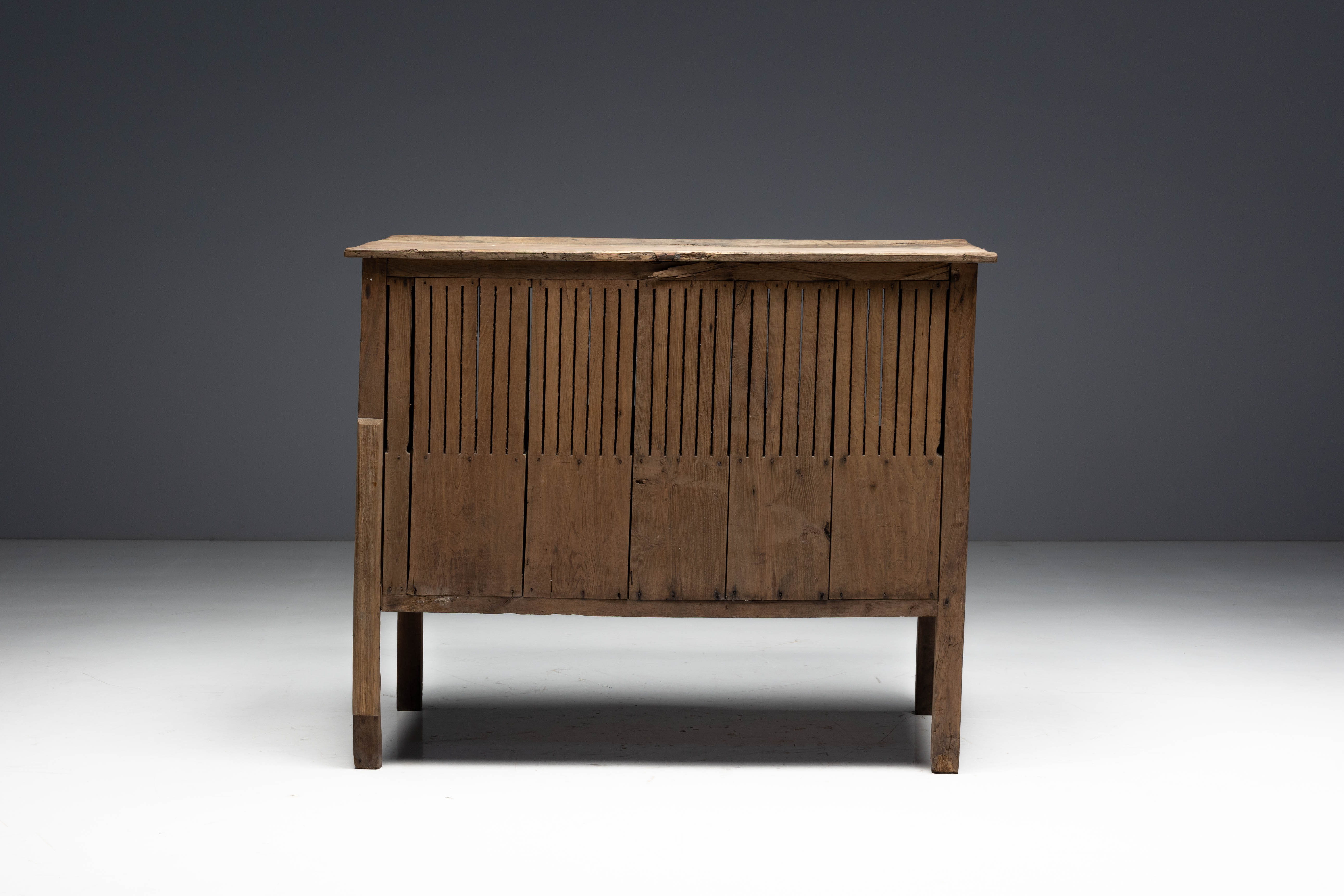 Rustic Art Populaire Garde-Manger, France - 19th Century