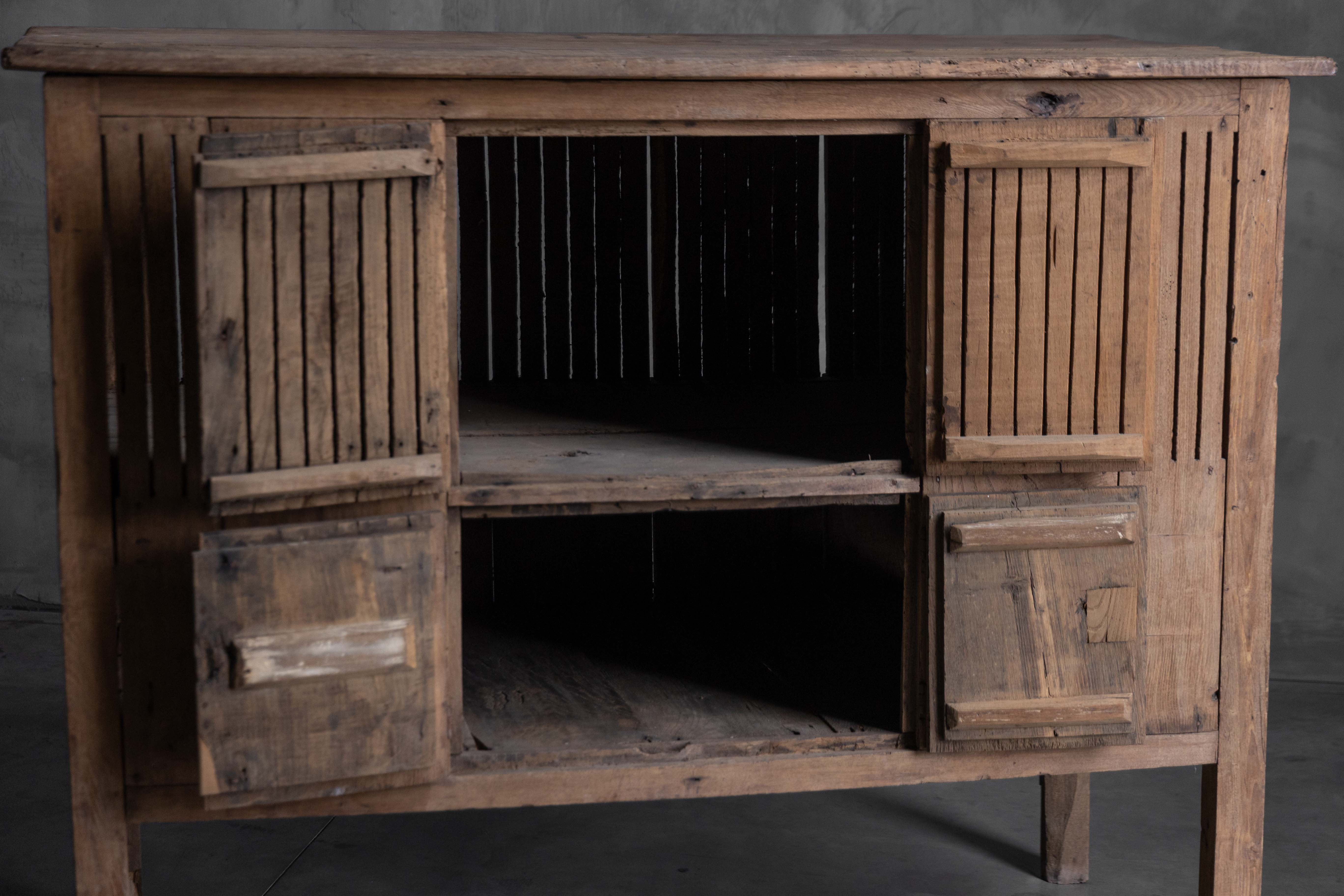 Rustic Art Populaire Garde-Manger, France - 19th Century