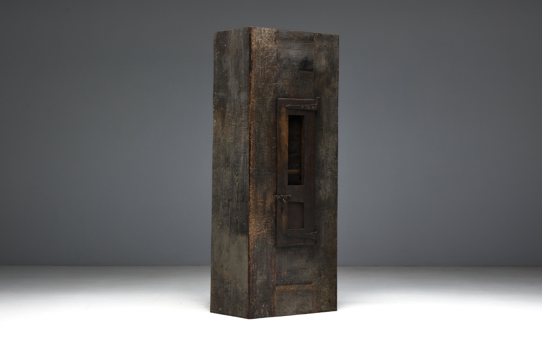 Rustic Cabinet with Iron Hardware, France - 19th Century