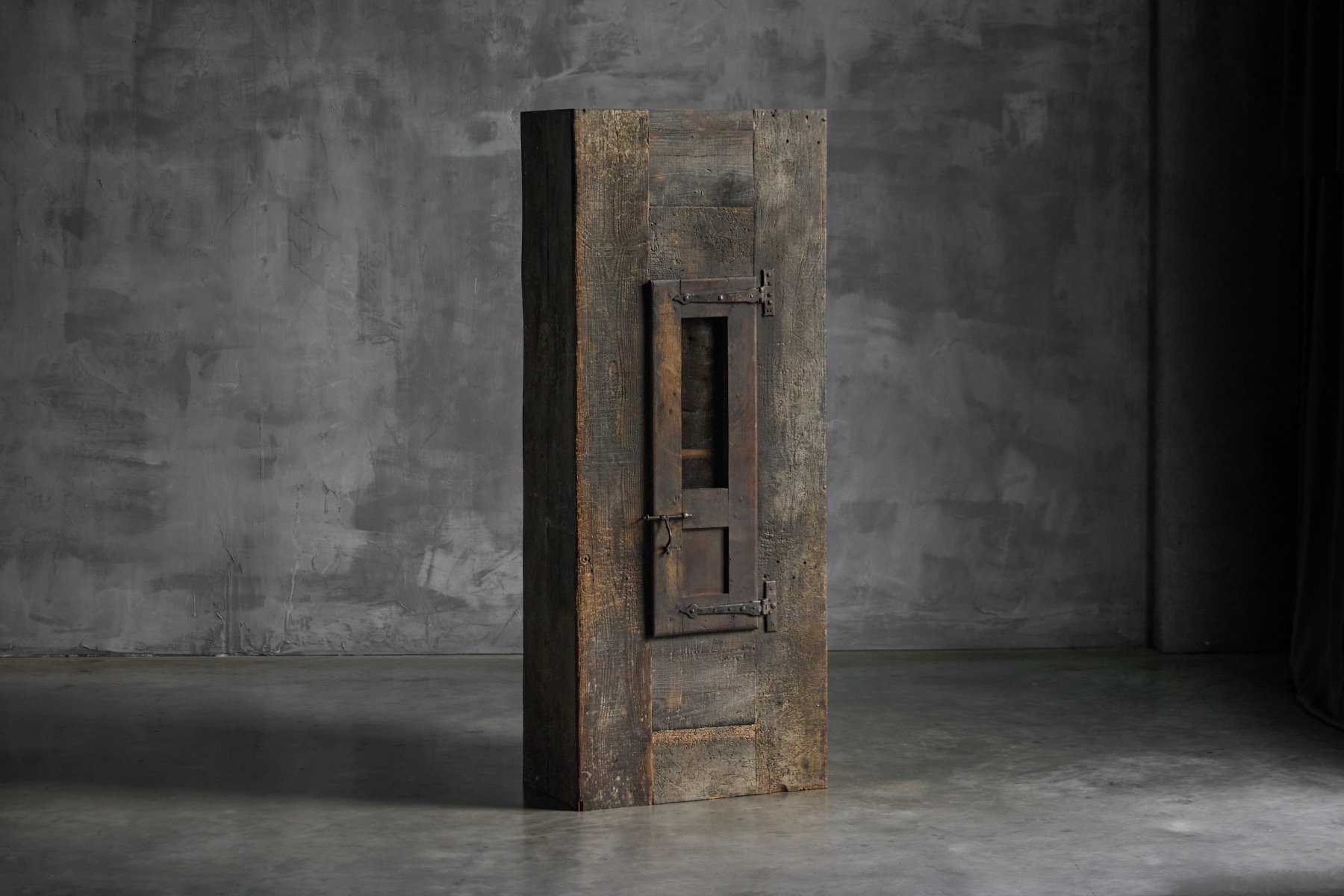 Rustic Cabinet with Iron Hardware, France - 19th Century