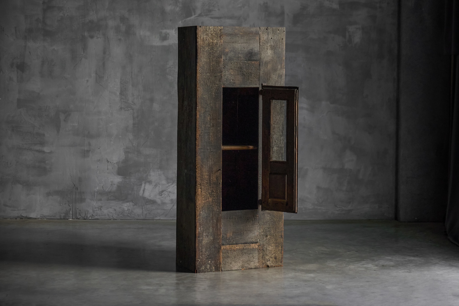 Rustic Cabinet with Iron Hardware, France - 19th Century