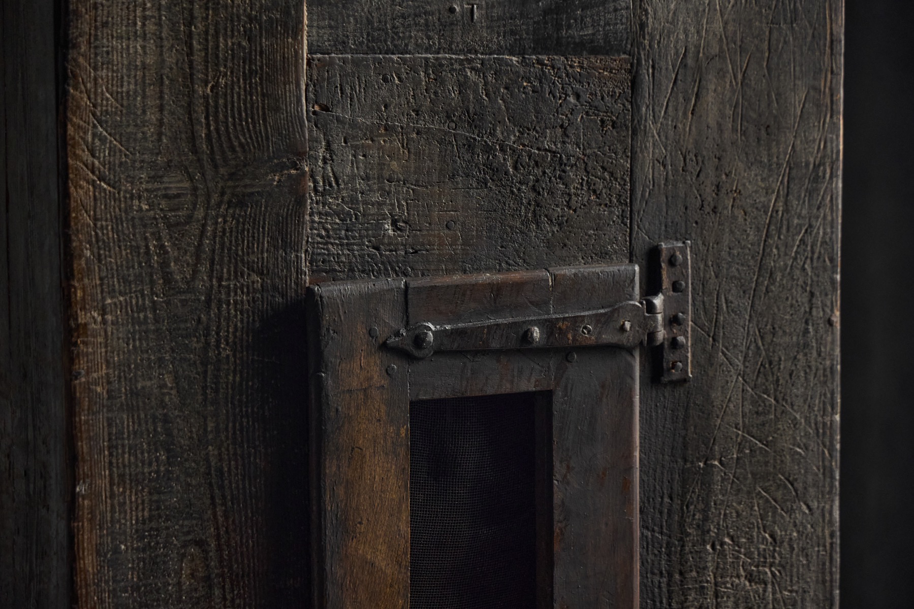 Rustic Cabinet with Iron Hardware, France - 19th Century