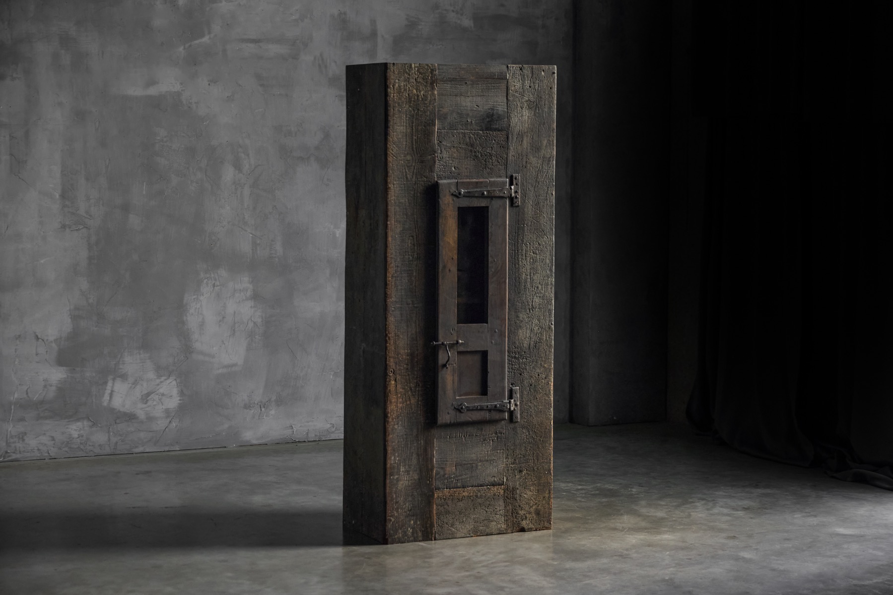 Rustic Cabinet with Iron Hardware, France - 19th Century