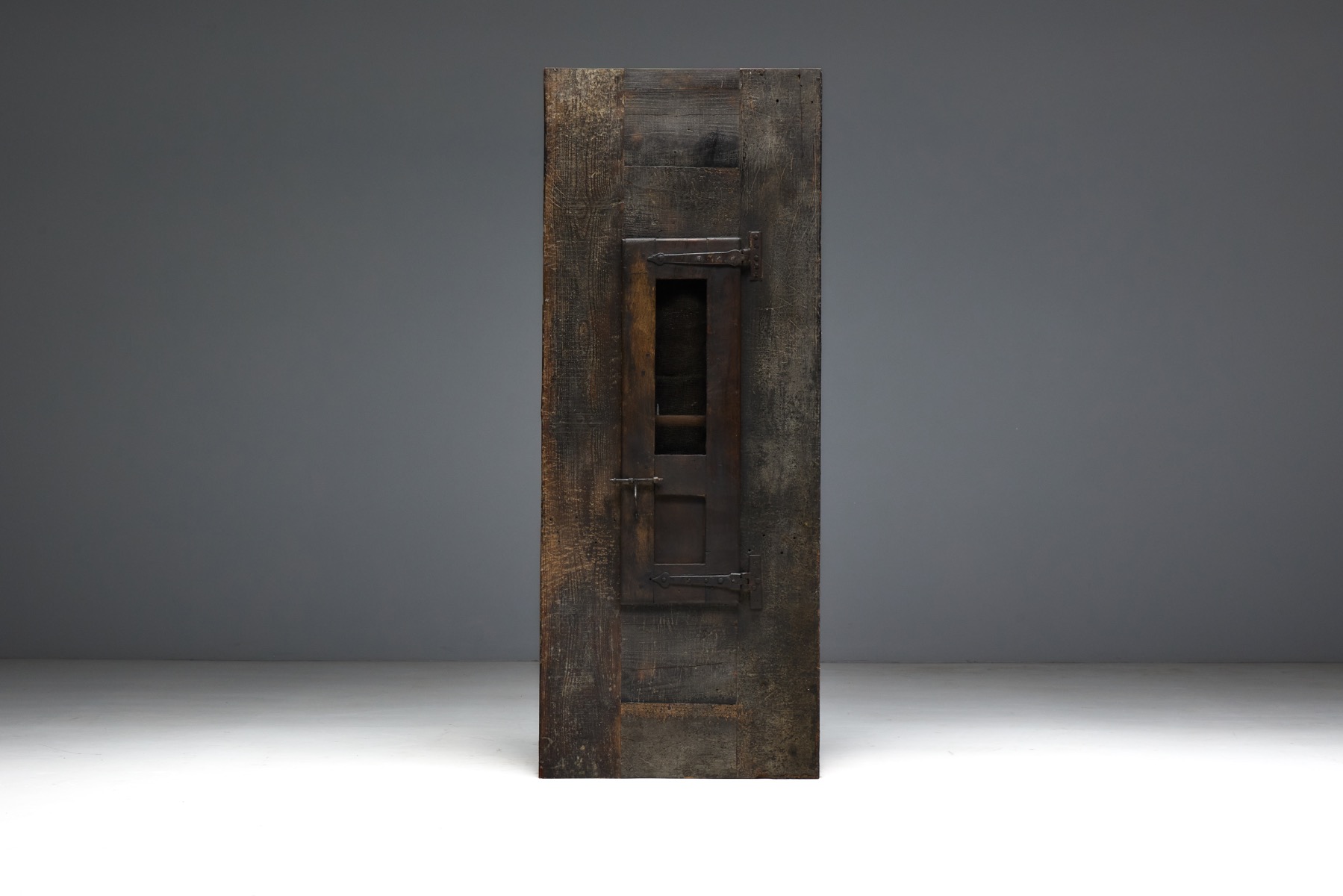 Rustic Cabinet with Iron Hardware, France - 19th Century