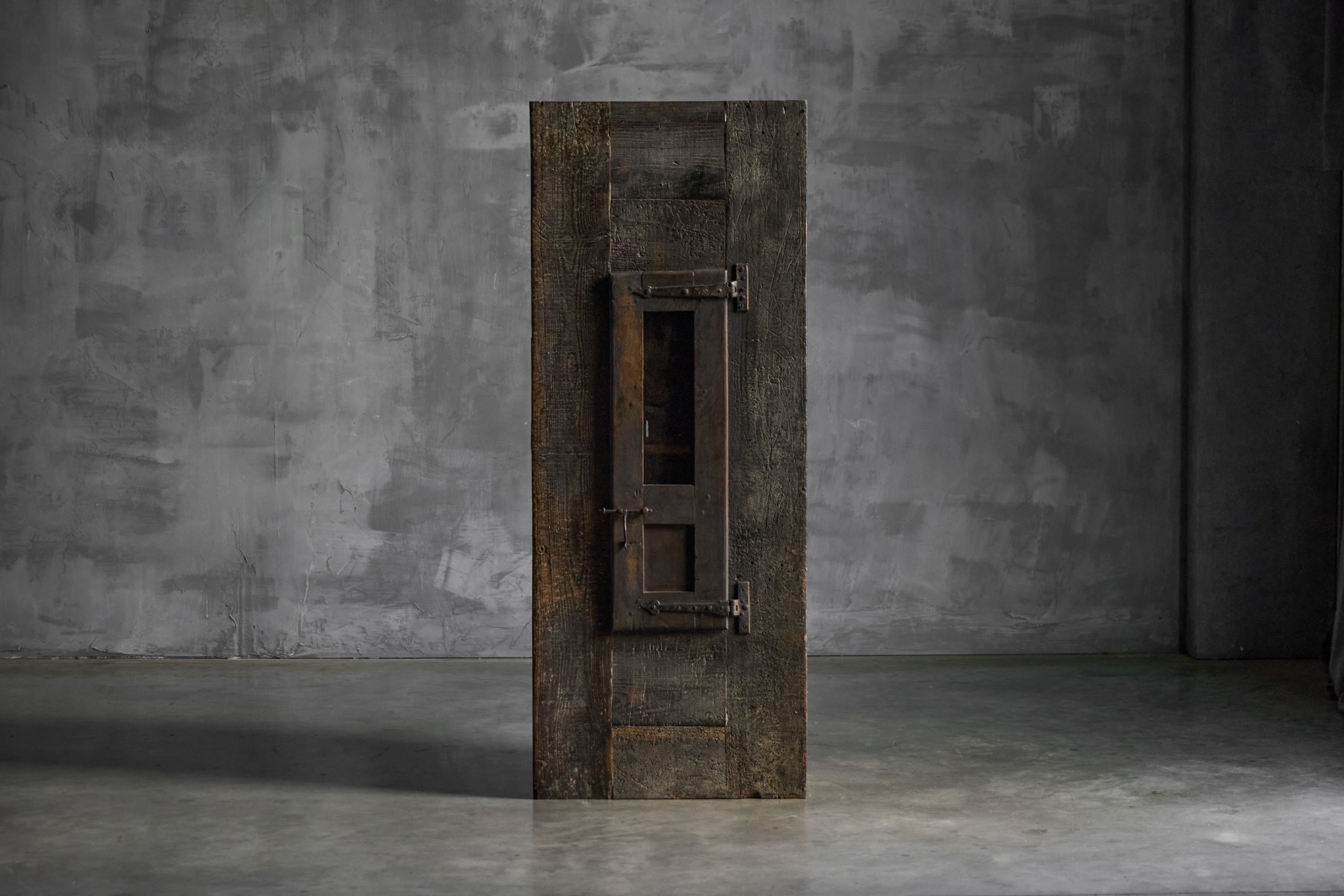 Rustic Cabinet with Iron Hardware, France - 19th Century