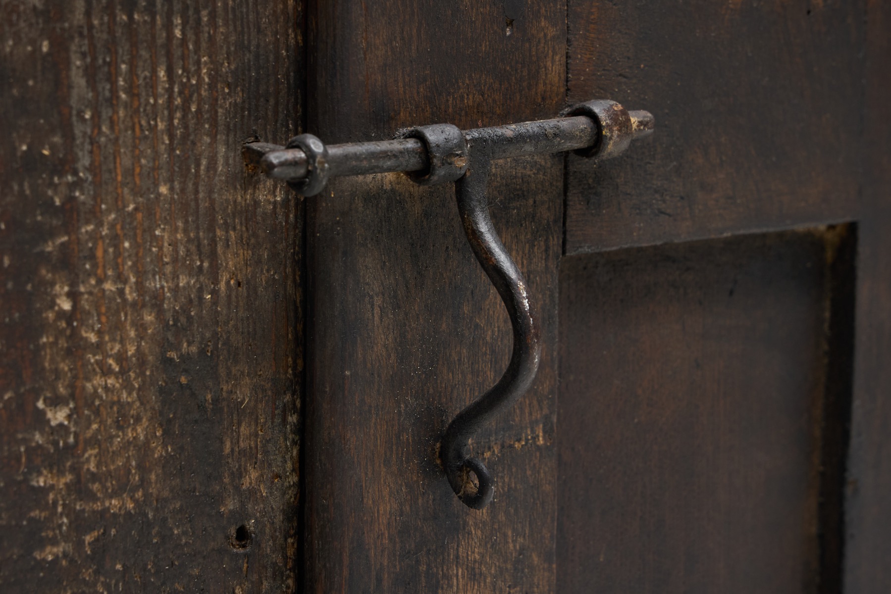 Rustic Cabinet with Iron Hardware, France - 19th Century