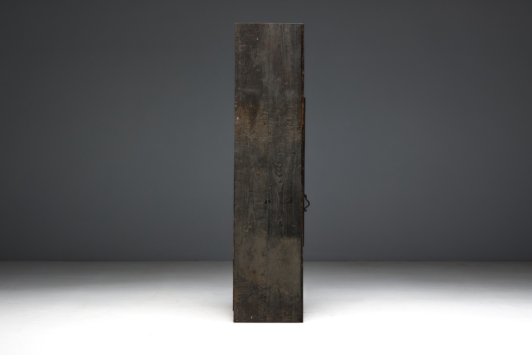 Rustic Cabinet with Iron Hardware, France - 19th Century