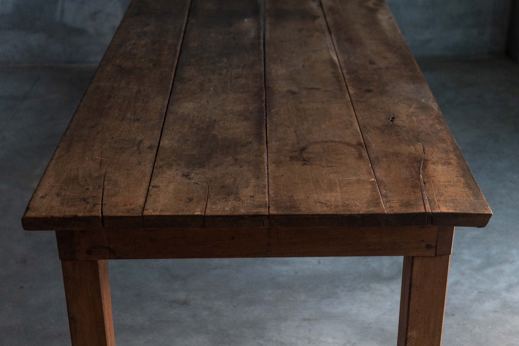 Rustic Farmhouse Dining Table - Early 20th Century