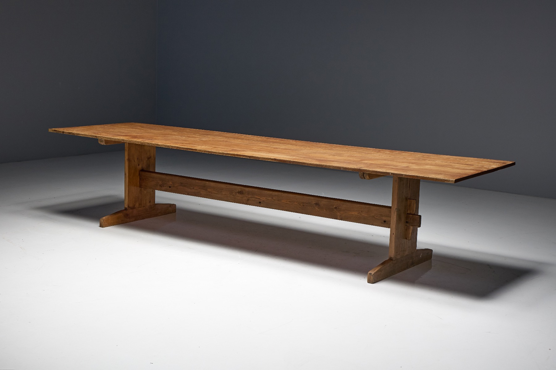 Rustic Farmhouse Long Dining Table - 19th Century