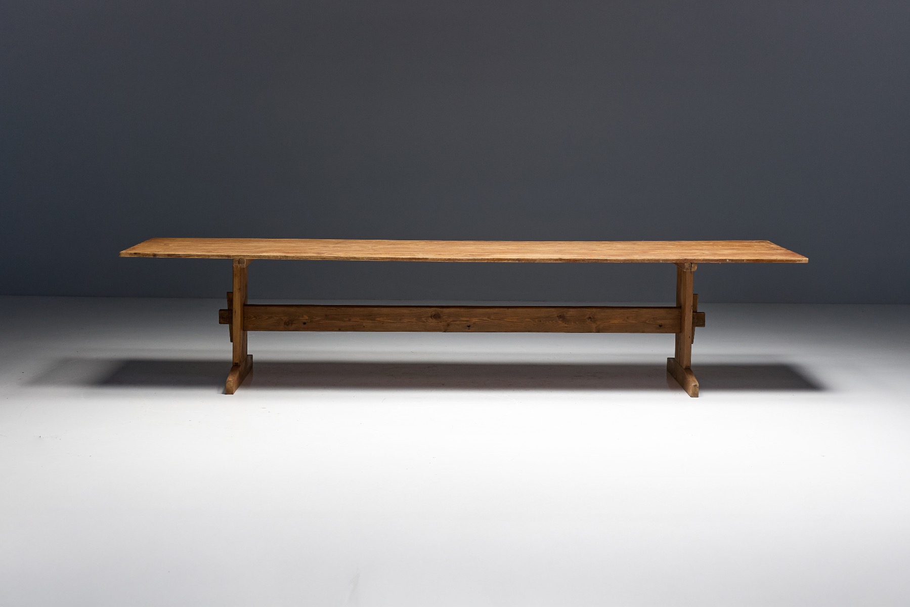 Rustic Farmhouse Long Dining Table - 19th Century