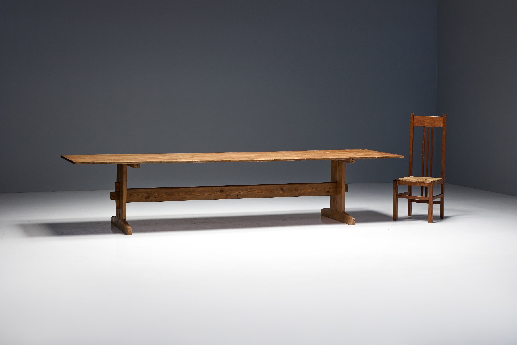 Rustic Farmhouse Long Dining Table - 19th Century