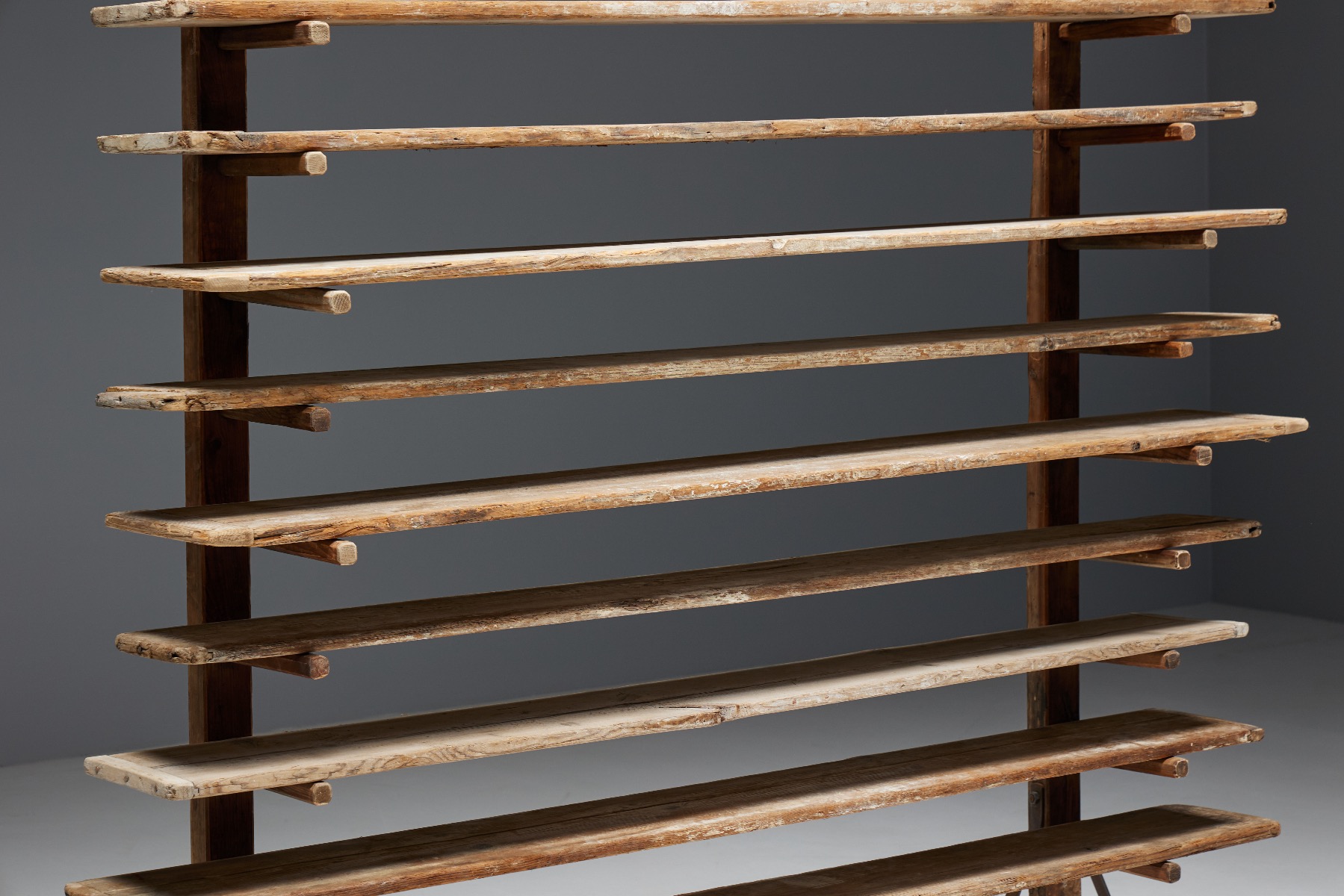 Rustic Folk Art Bakery Rack - 19th Century