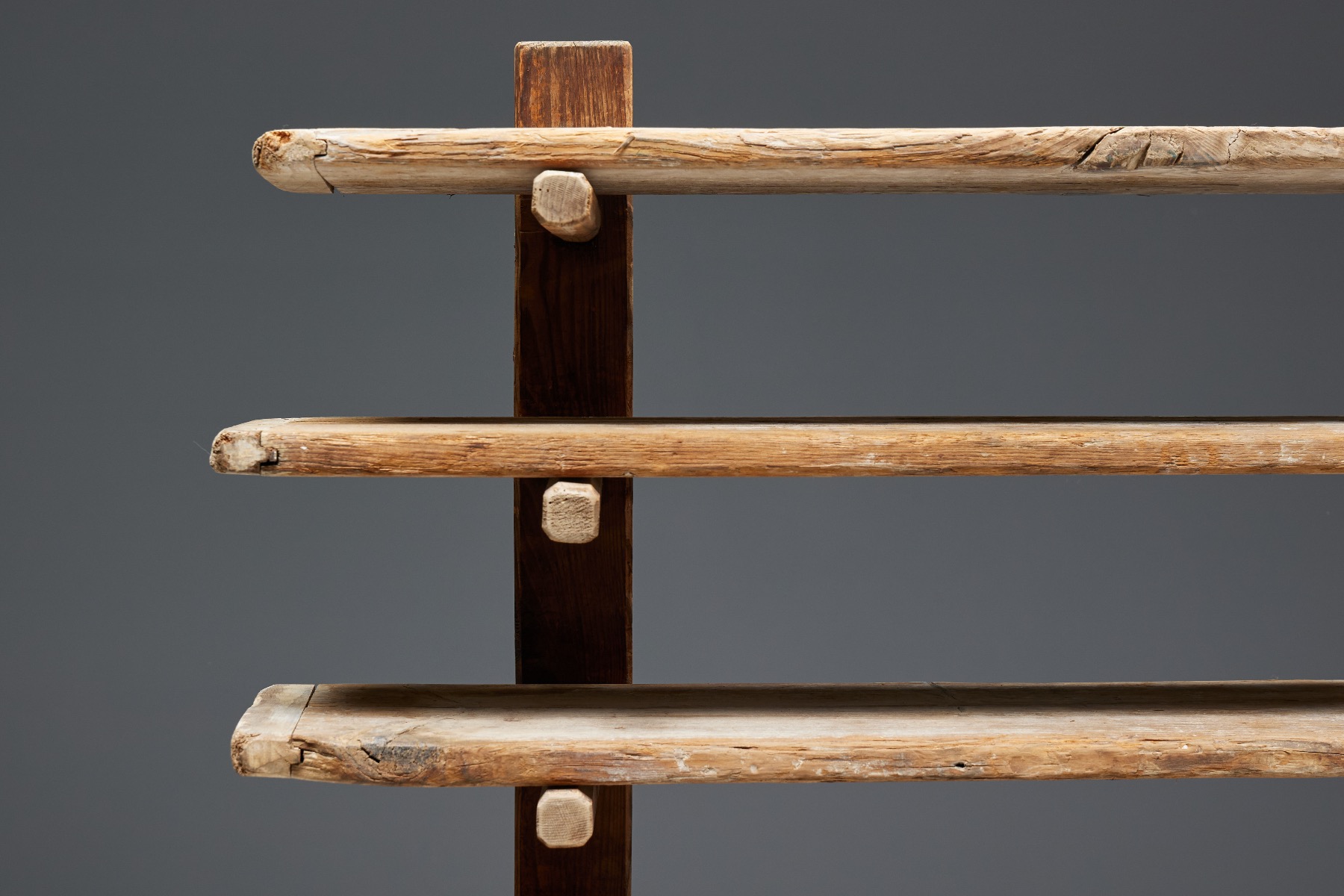 Rustic Folk Art Bakery Rack - 19th Century
