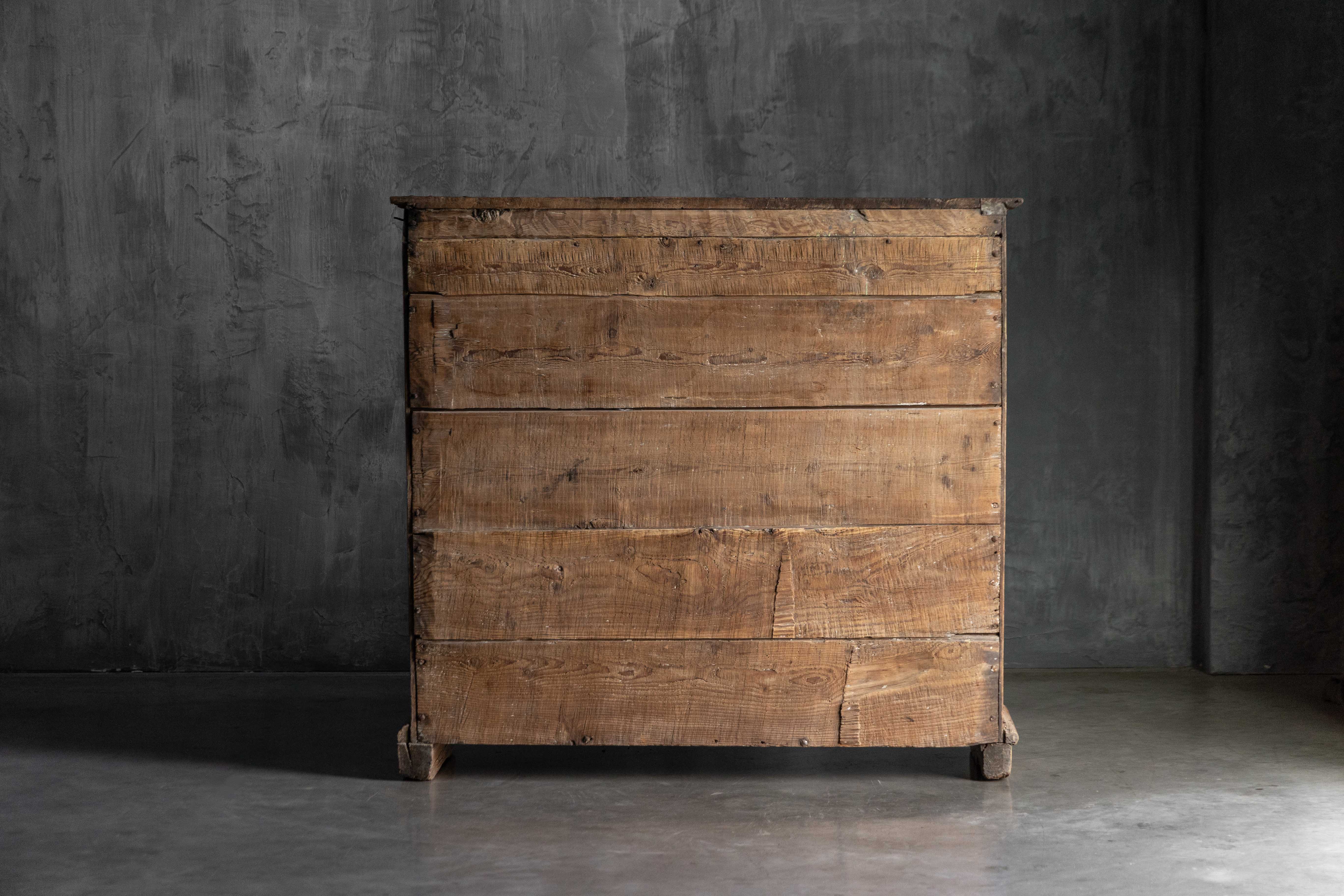 Rustic Folk Art Carved Cabinet - 19th Century 
