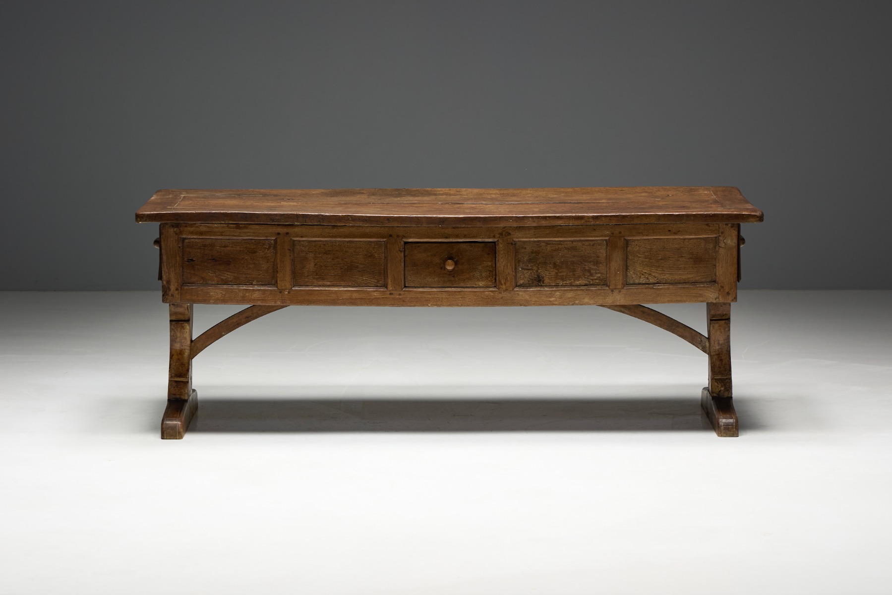 Rustic Folk Art Console Table - 18th Century 
