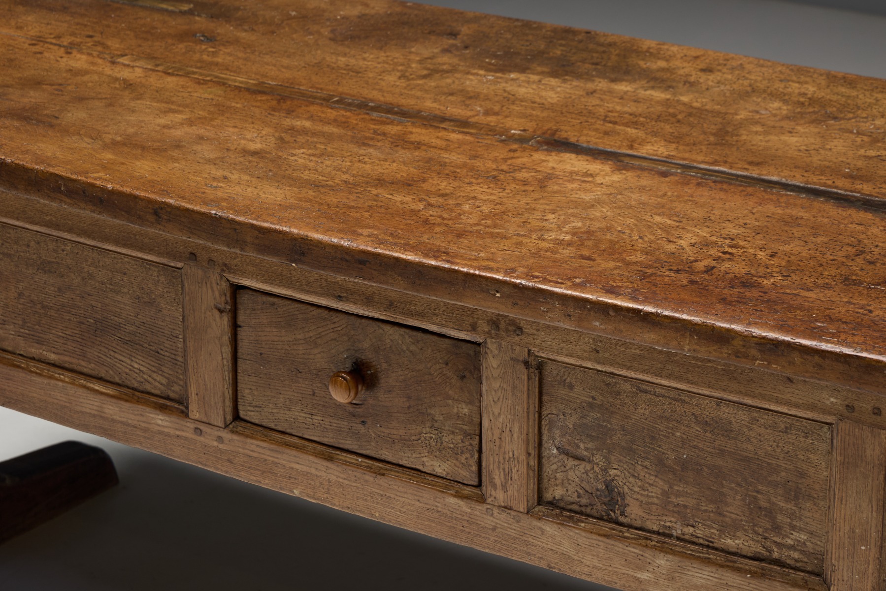 Rustic Folk Art Console Table - 18th Century 