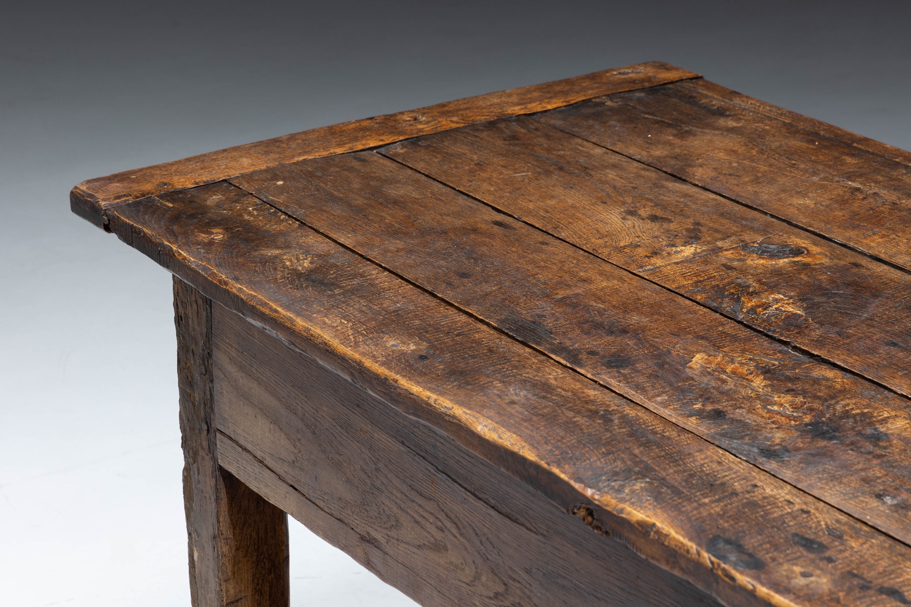 Rustic Folk Art Dining Table - 19th Century