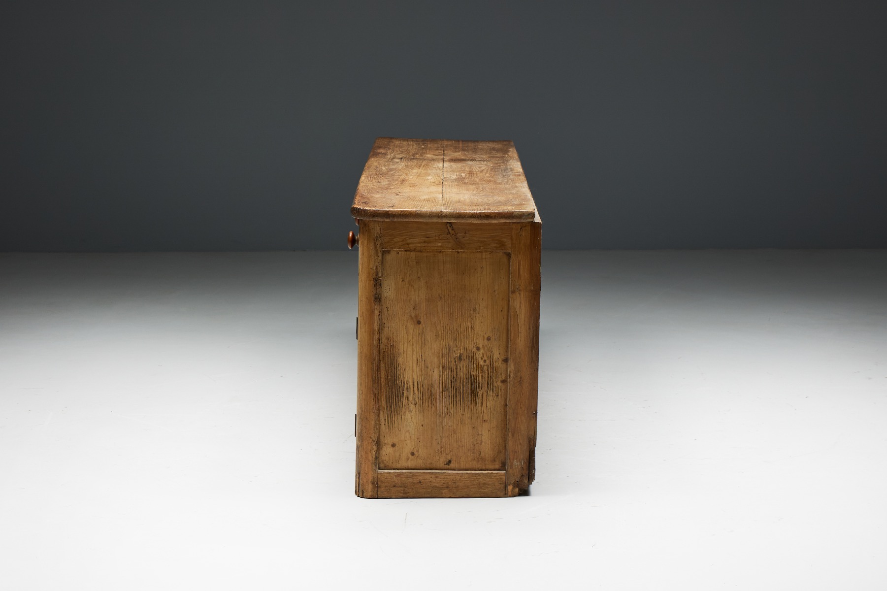 Rustic Folk Art Sideboard - 19th Century