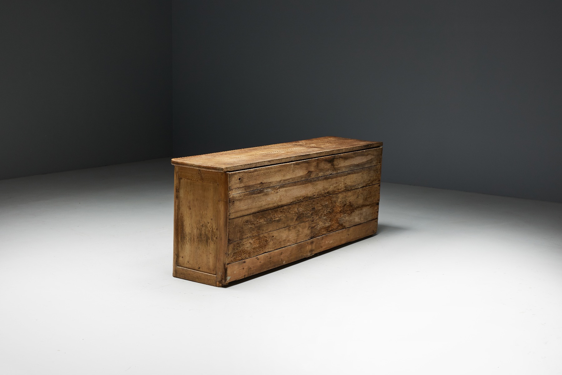 Rustic Folk Art Sideboard - 19th Century