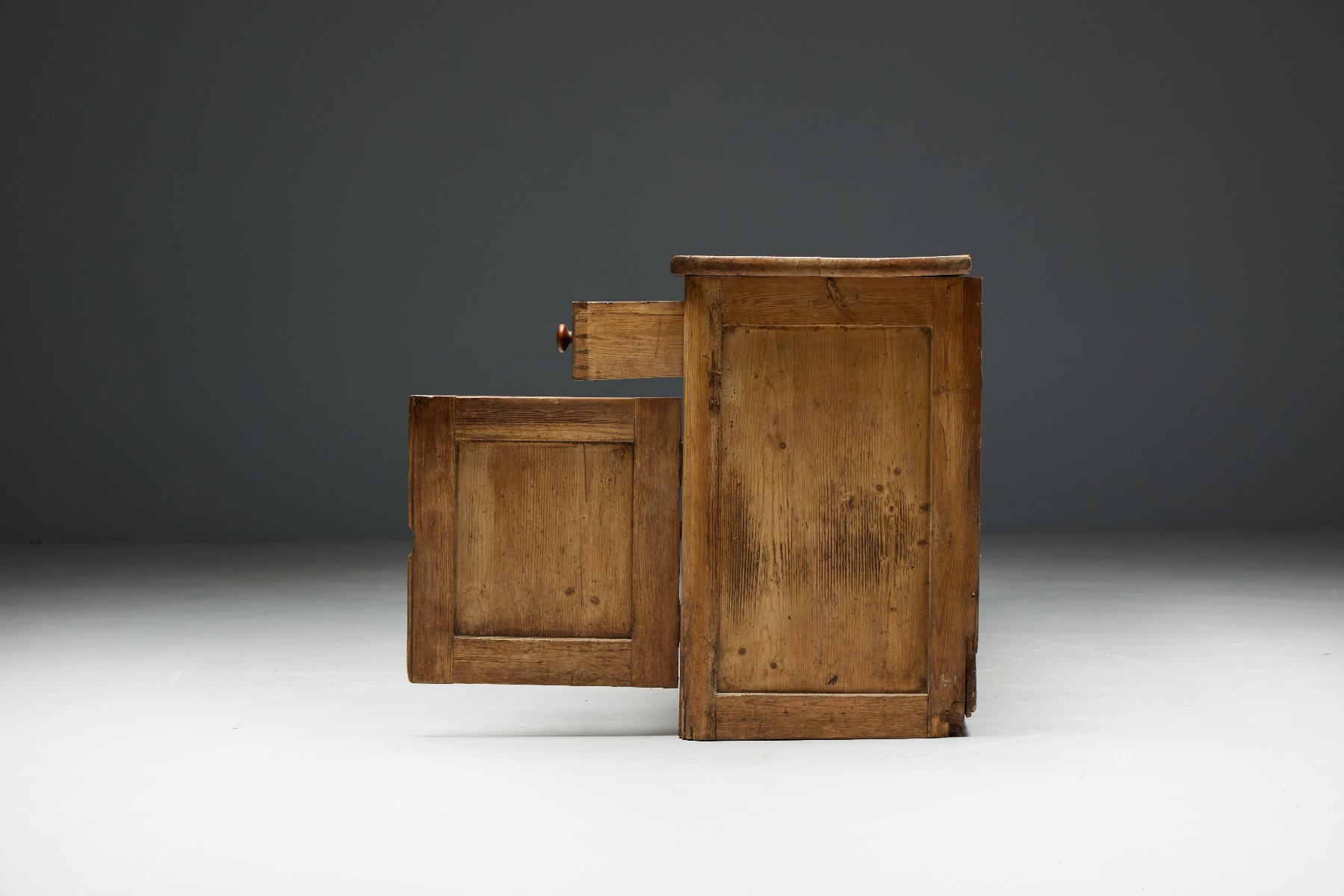 Rustic Folk Art Sideboard - 19th Century