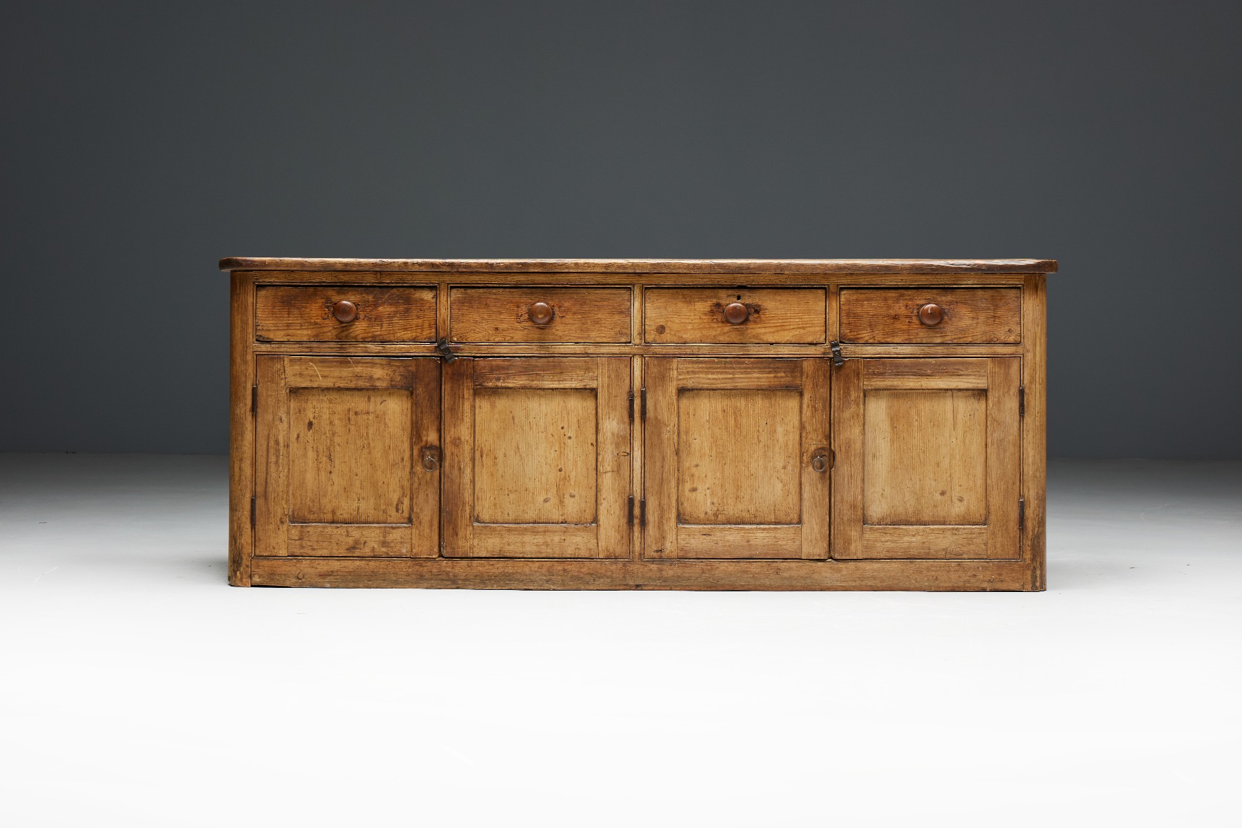Rustic Folk Art Sideboard - 19th Century